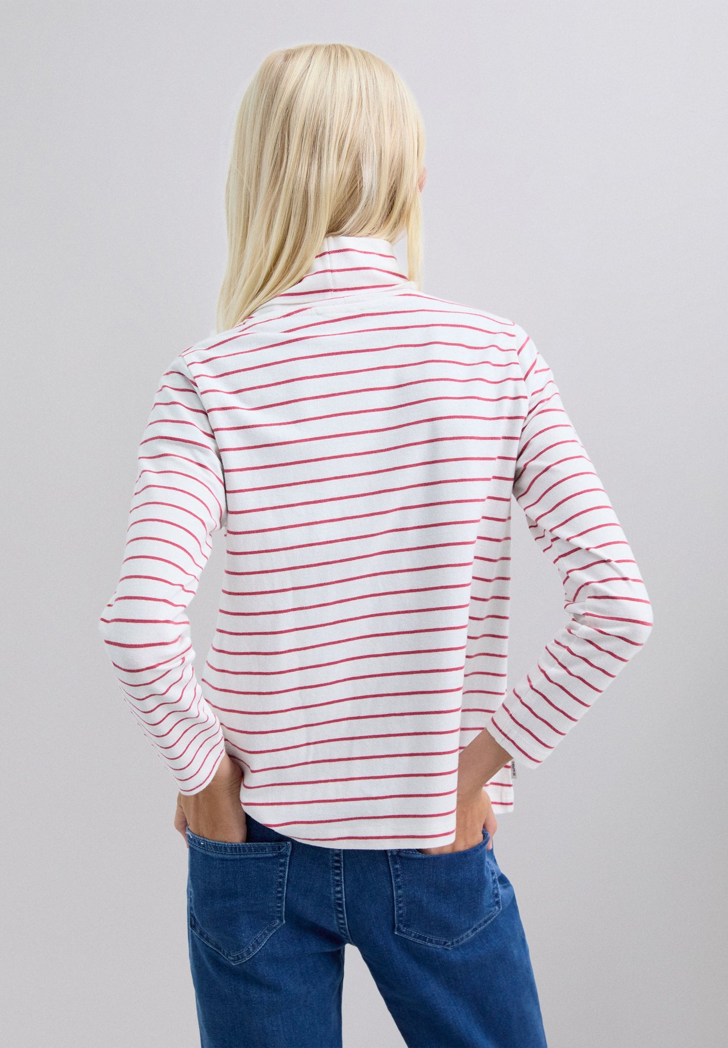 T-SHIRT À RAYURES MANCHES LONGUES