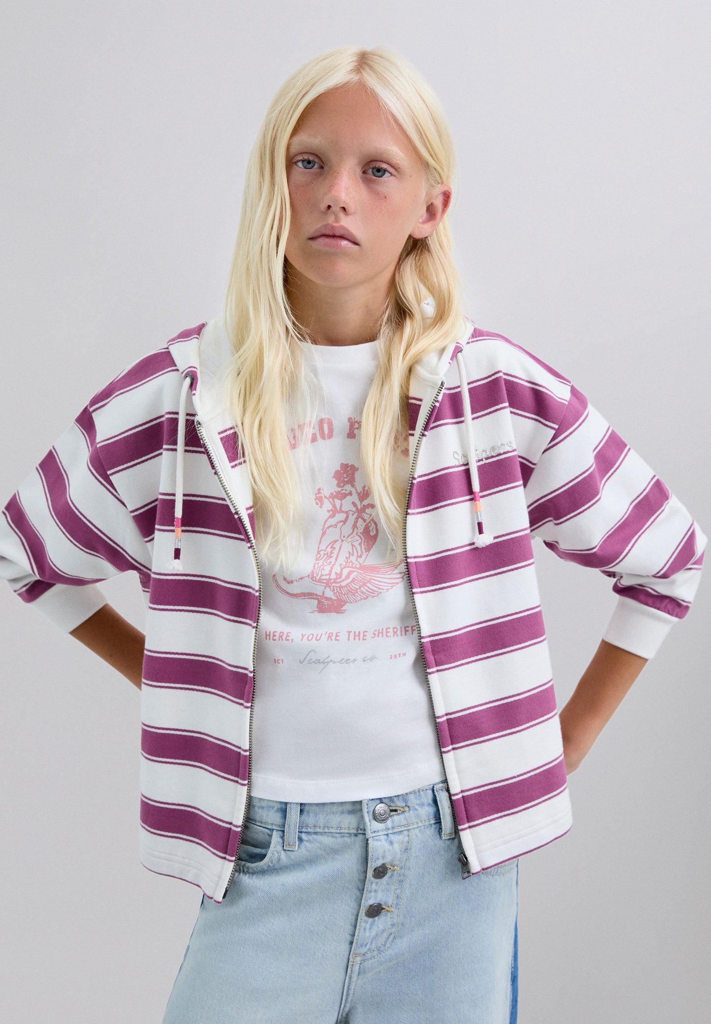 SWEATER STREPEN DOODSKOP