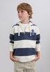 SWEAT CAPUCHE RAYURES SKULL