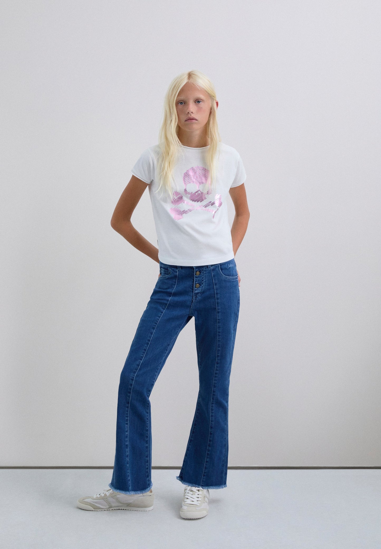 T-SHIRT IMPRIMÉ MÉTALLISÉ