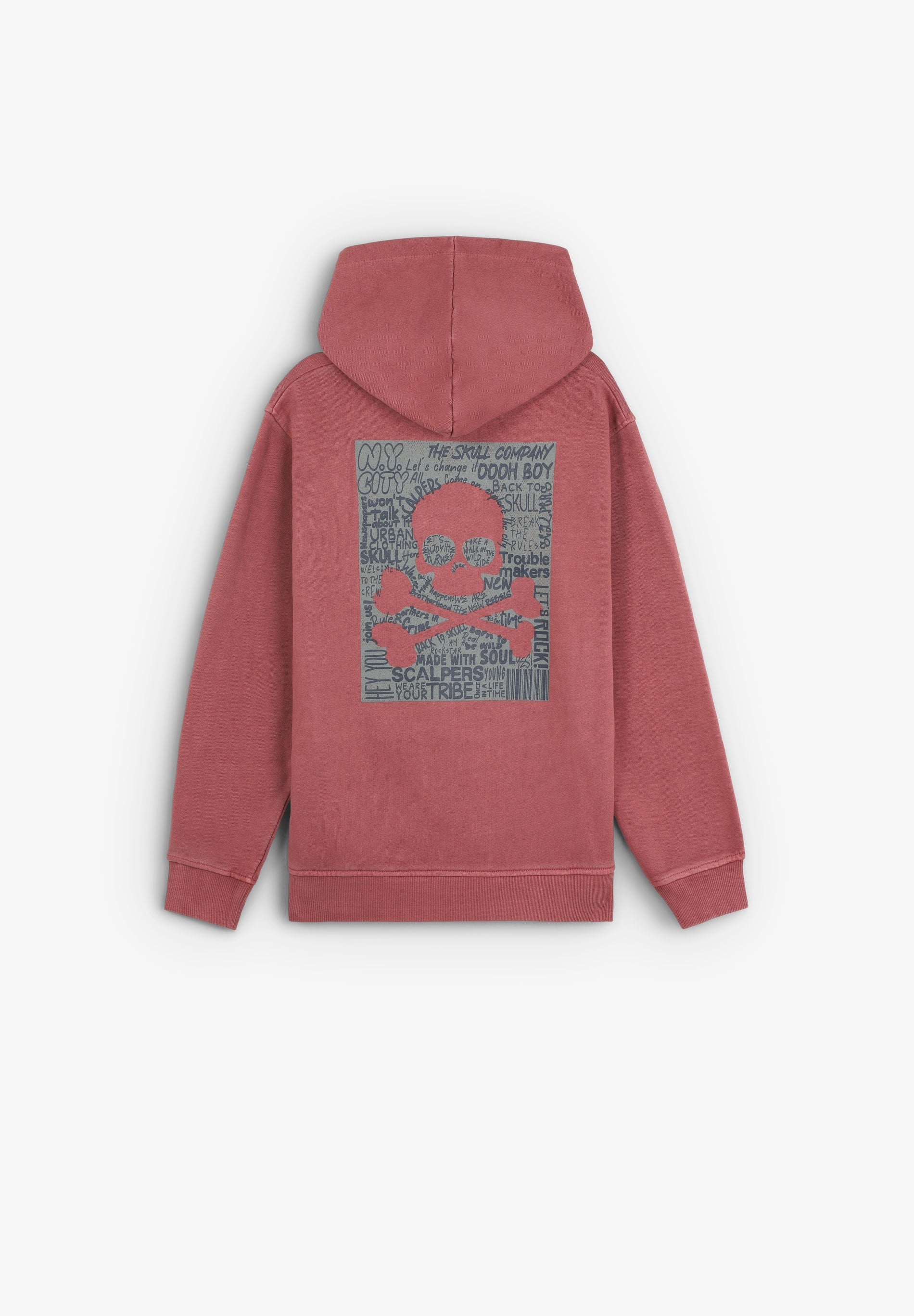 SKULL PRINT HOODIE