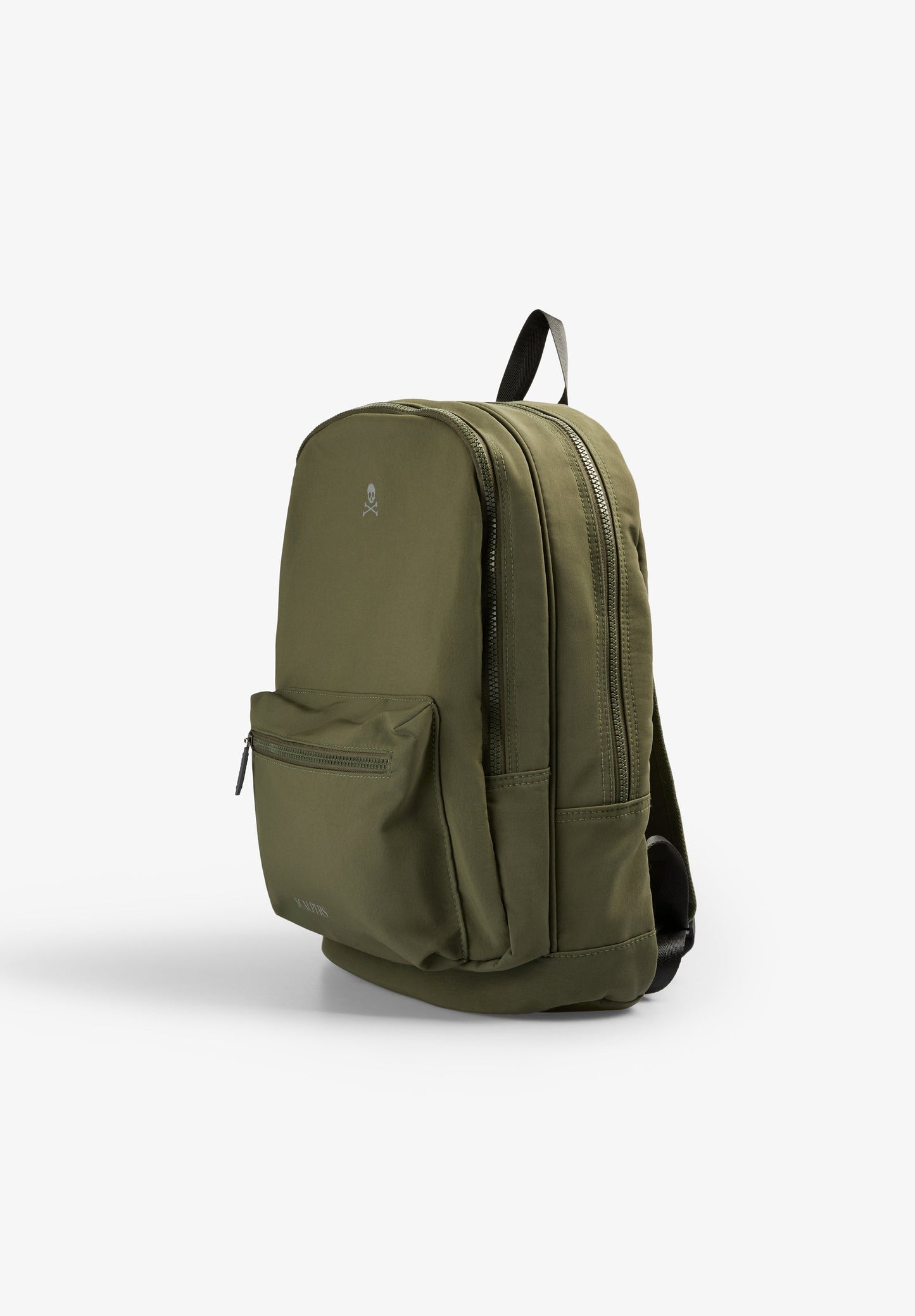 RUCKSACK AUS TECHNISCHEM GEWEBE MIT TOTENKOPF