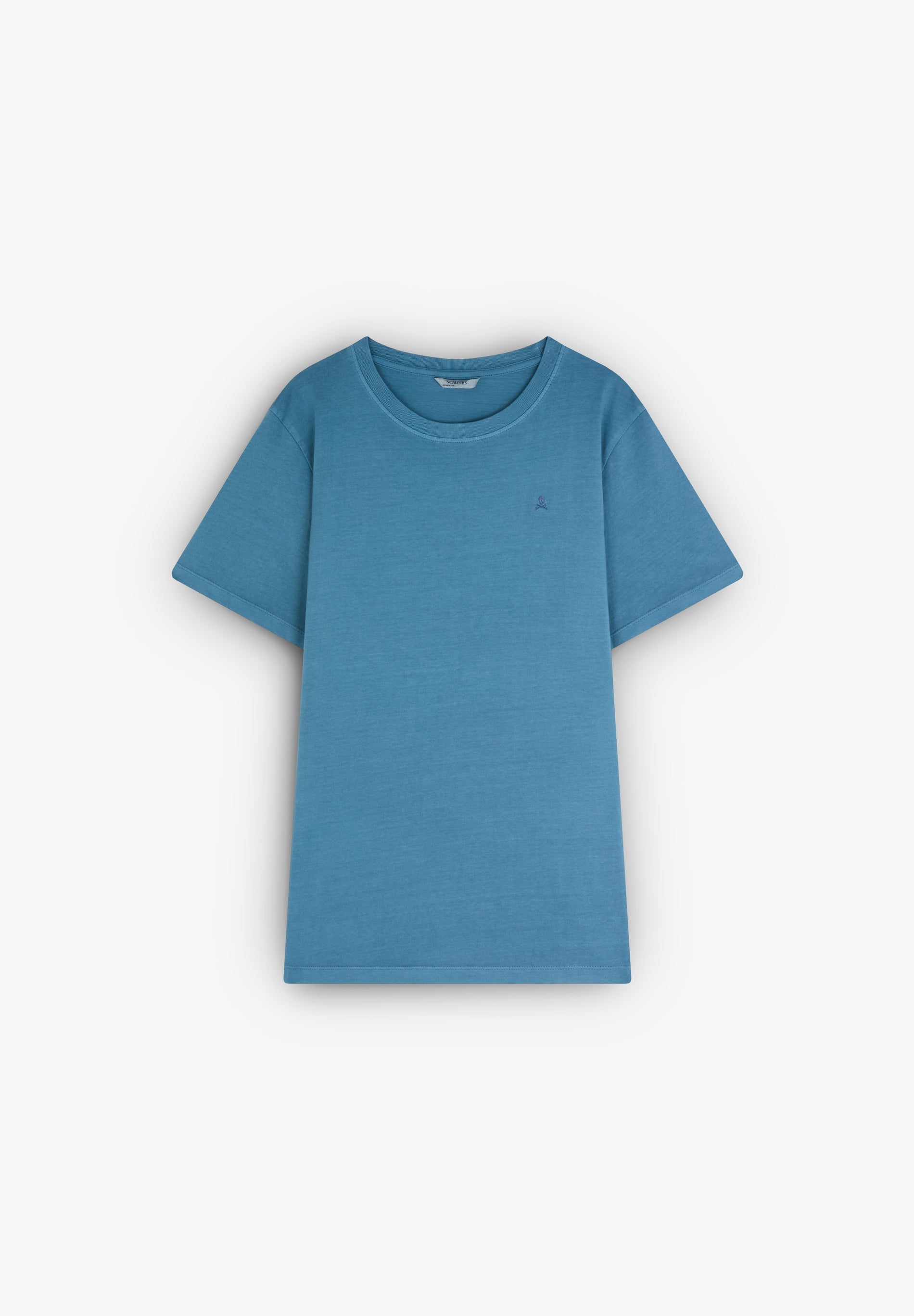 T-SHIRT WITH MATCHING EMBROIDERED SKULL
