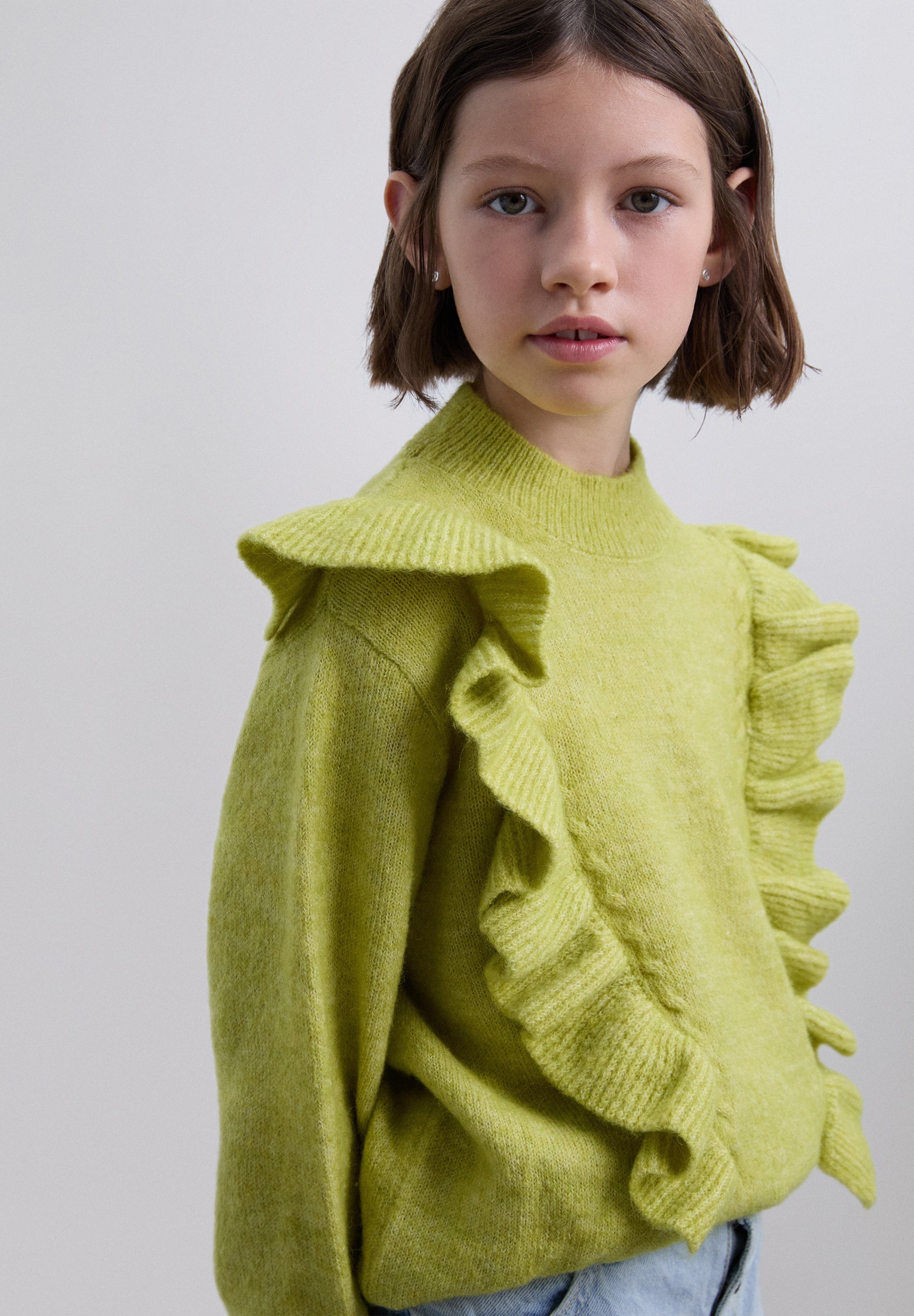 PULLOVER MIT VOLANTS