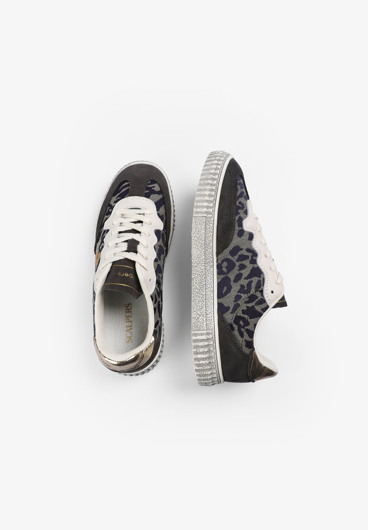 SNEAKERS WITH ANIMAL PRINT SKULL