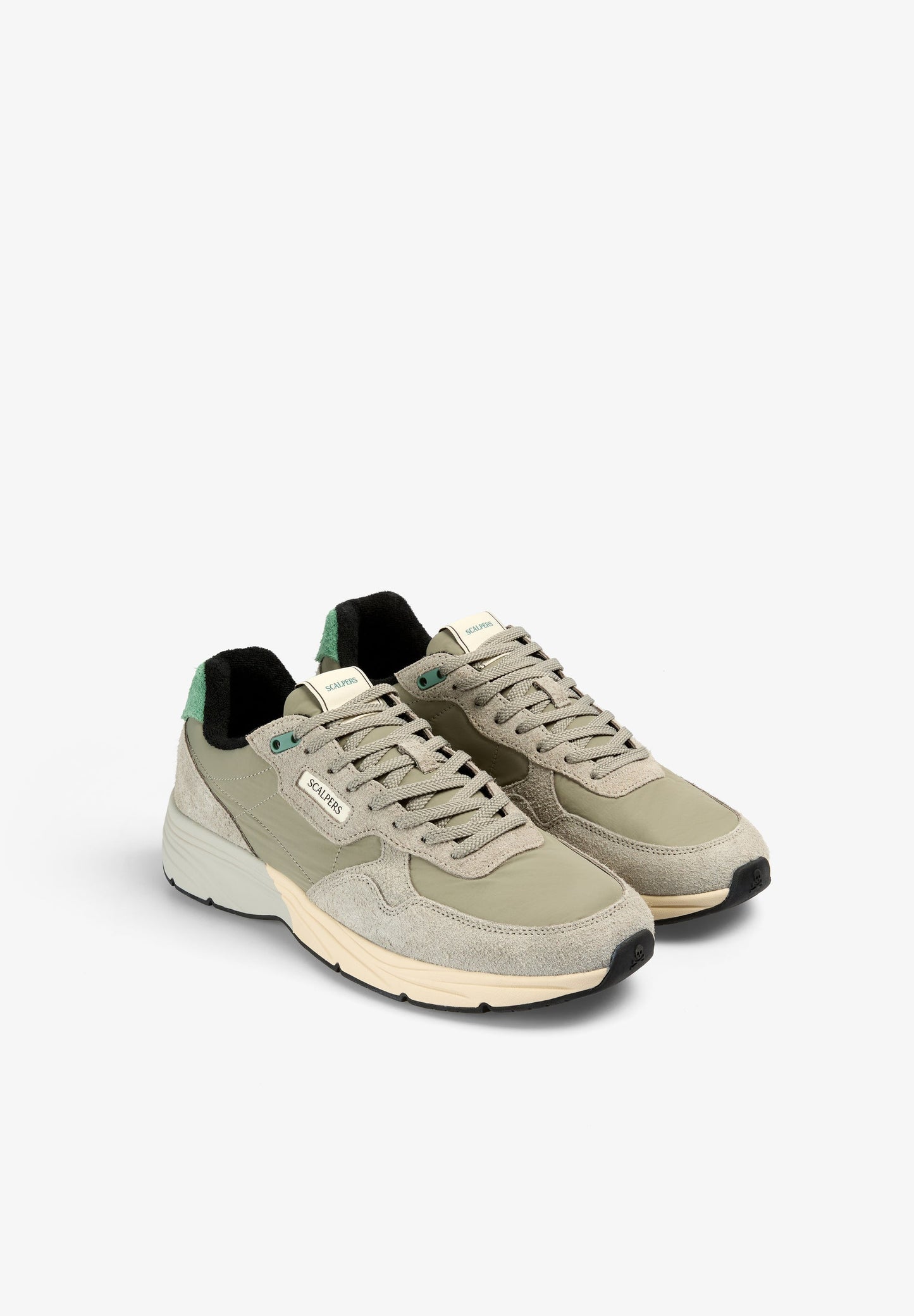 CONTRAST SUEDE SNEAKERS