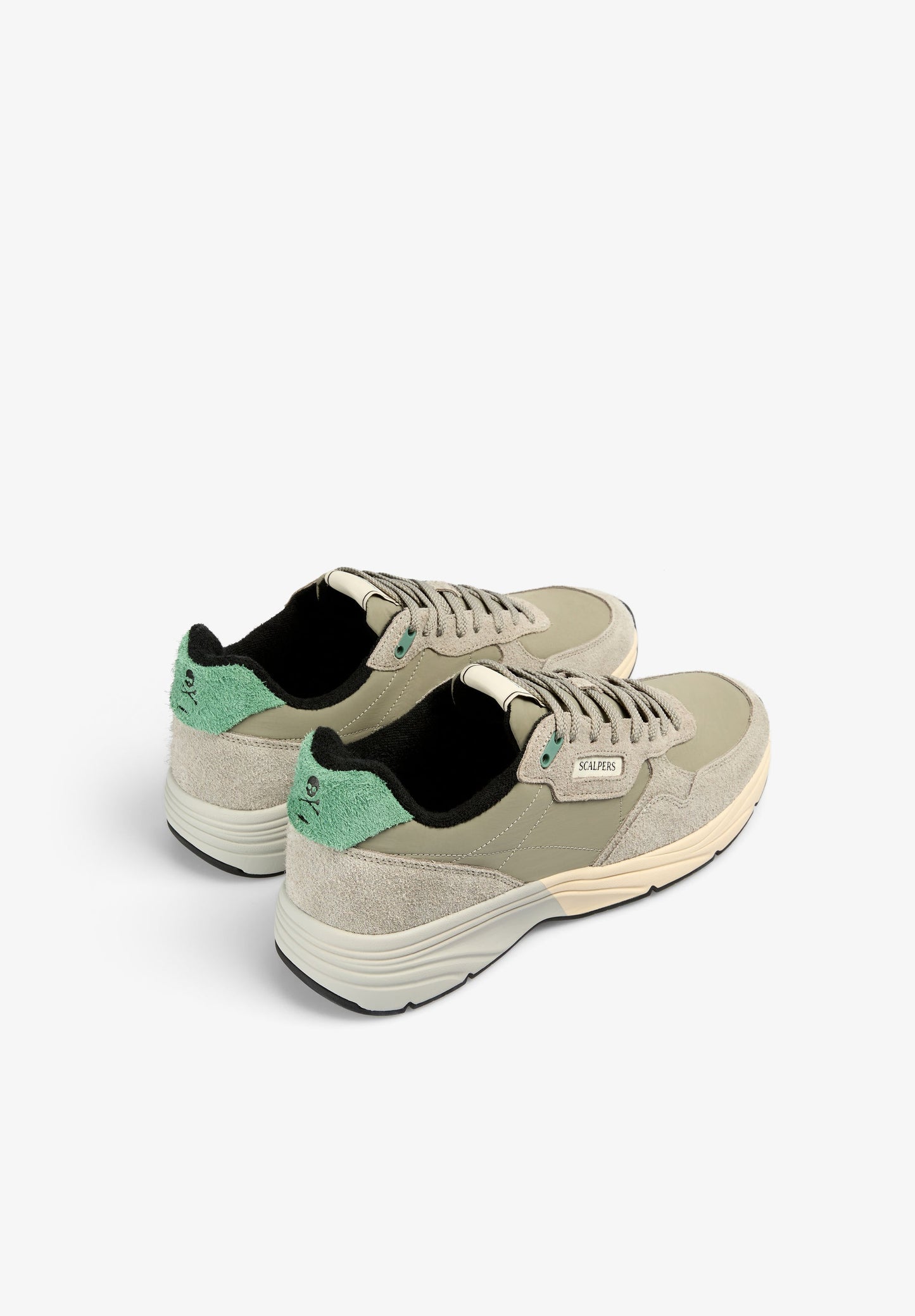 CONTRAST SUEDE SNEAKERS