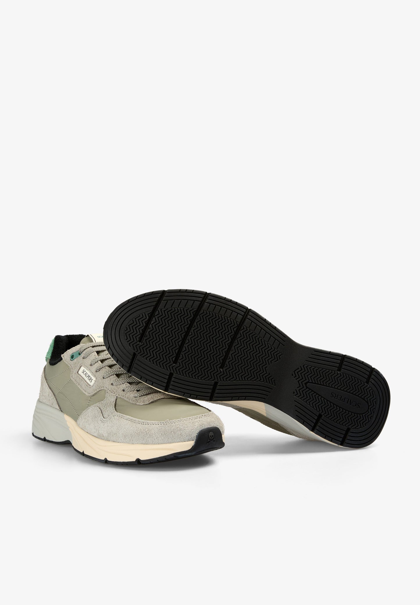 CONTRAST SUEDE SNEAKERS