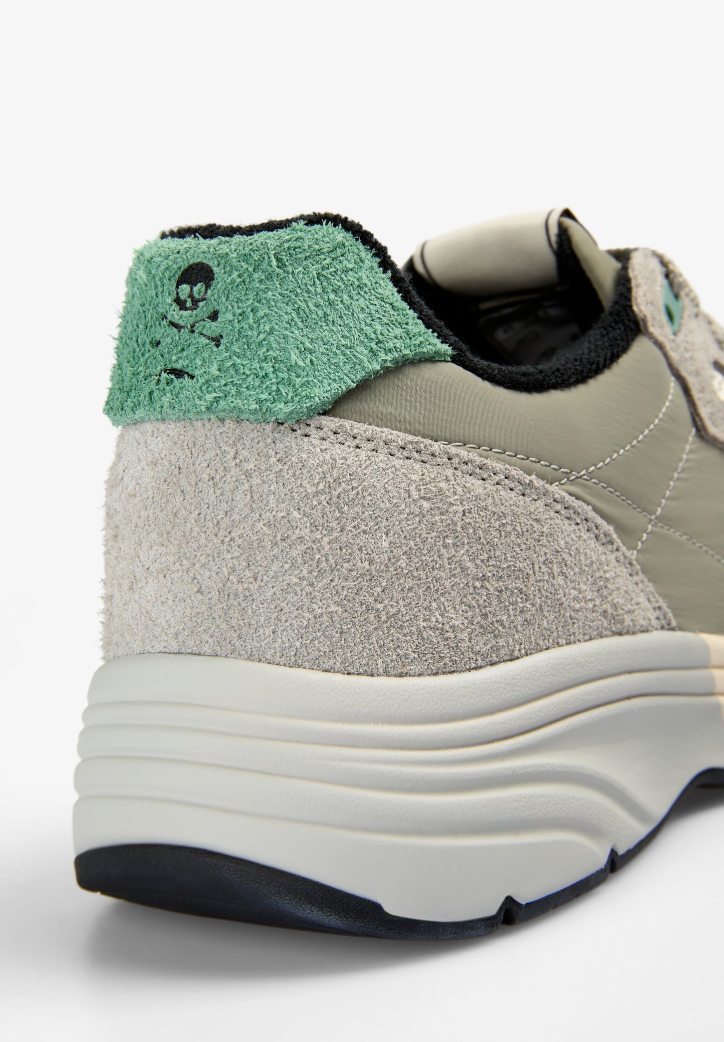 CONTRAST SUEDE SNEAKERS