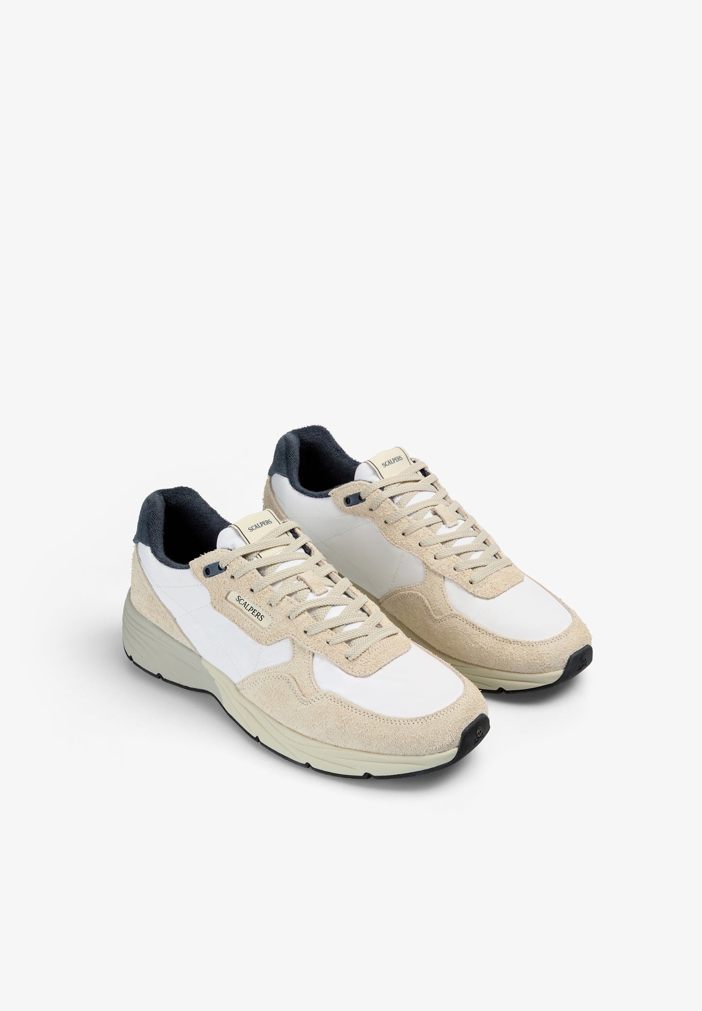 CONTRAST SUEDE SNEAKERS