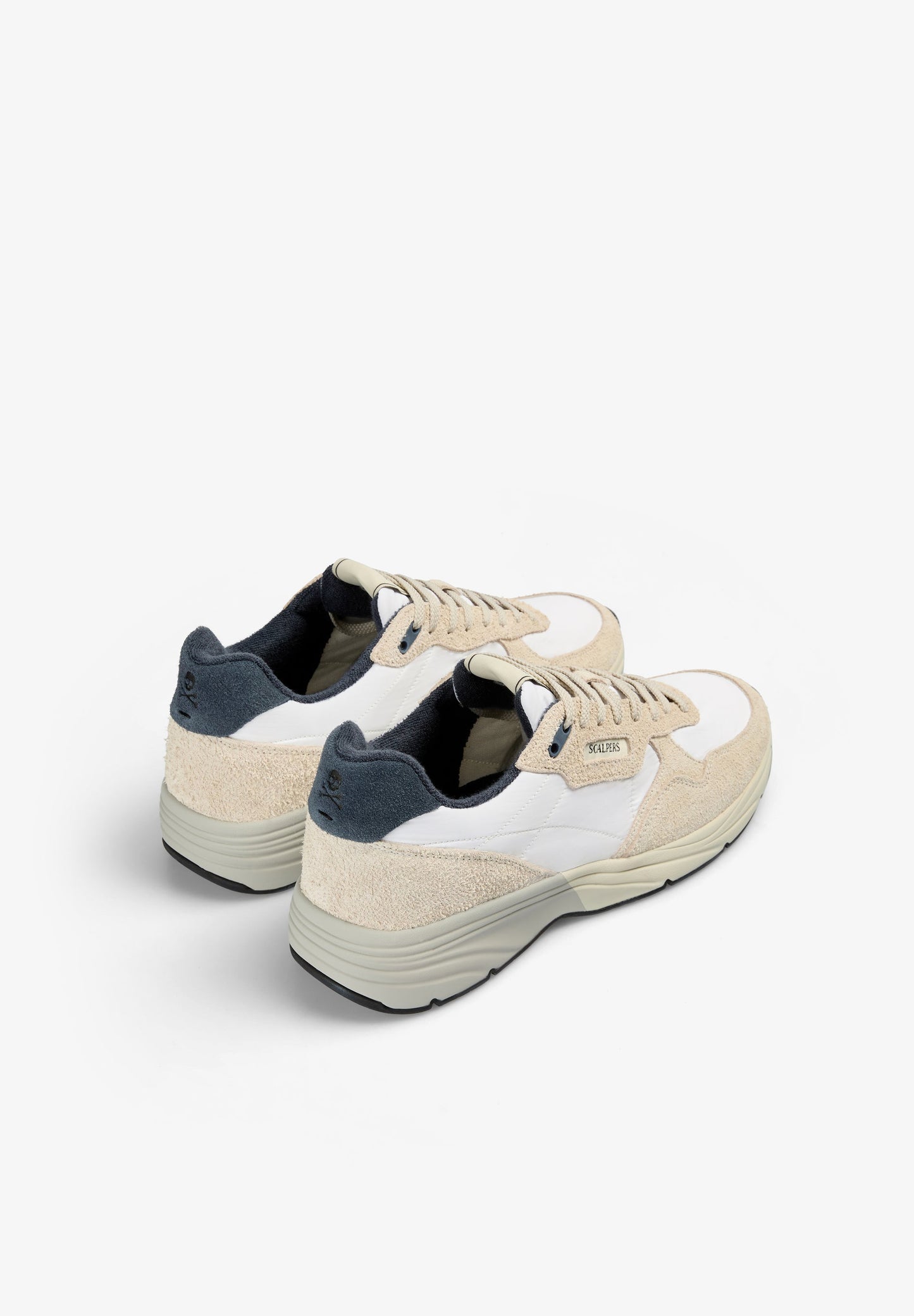 CONTRAST SUEDE SNEAKERS