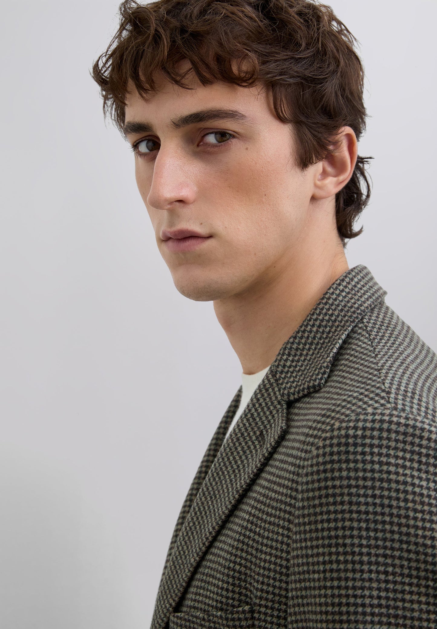 VESTE CARREAUX LAINE