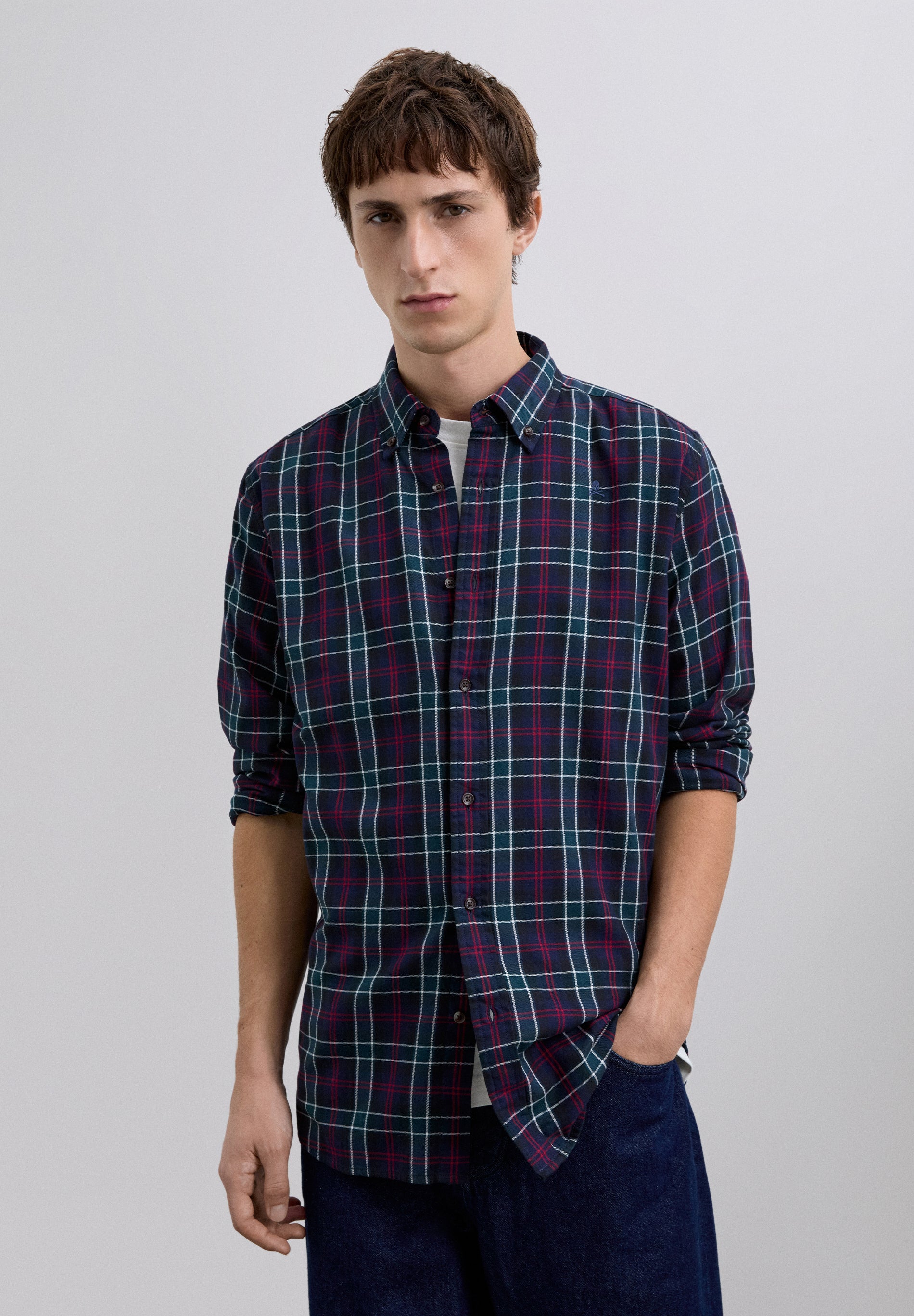 CHECKED COTTON SHIRT