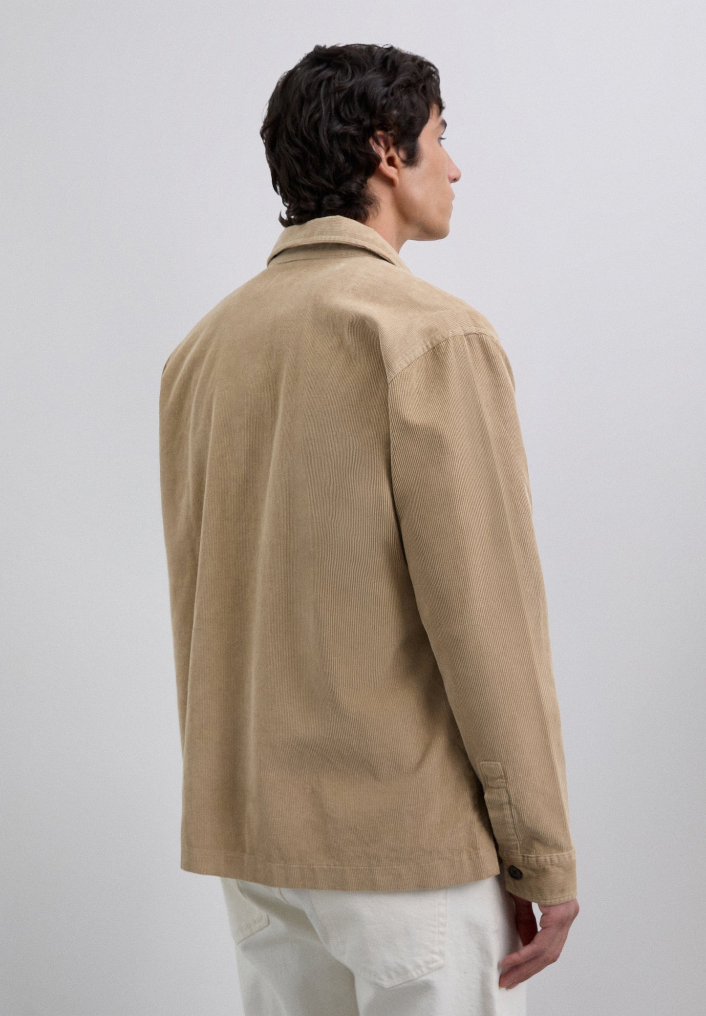 SURCHEMISE VELOURS POCHES