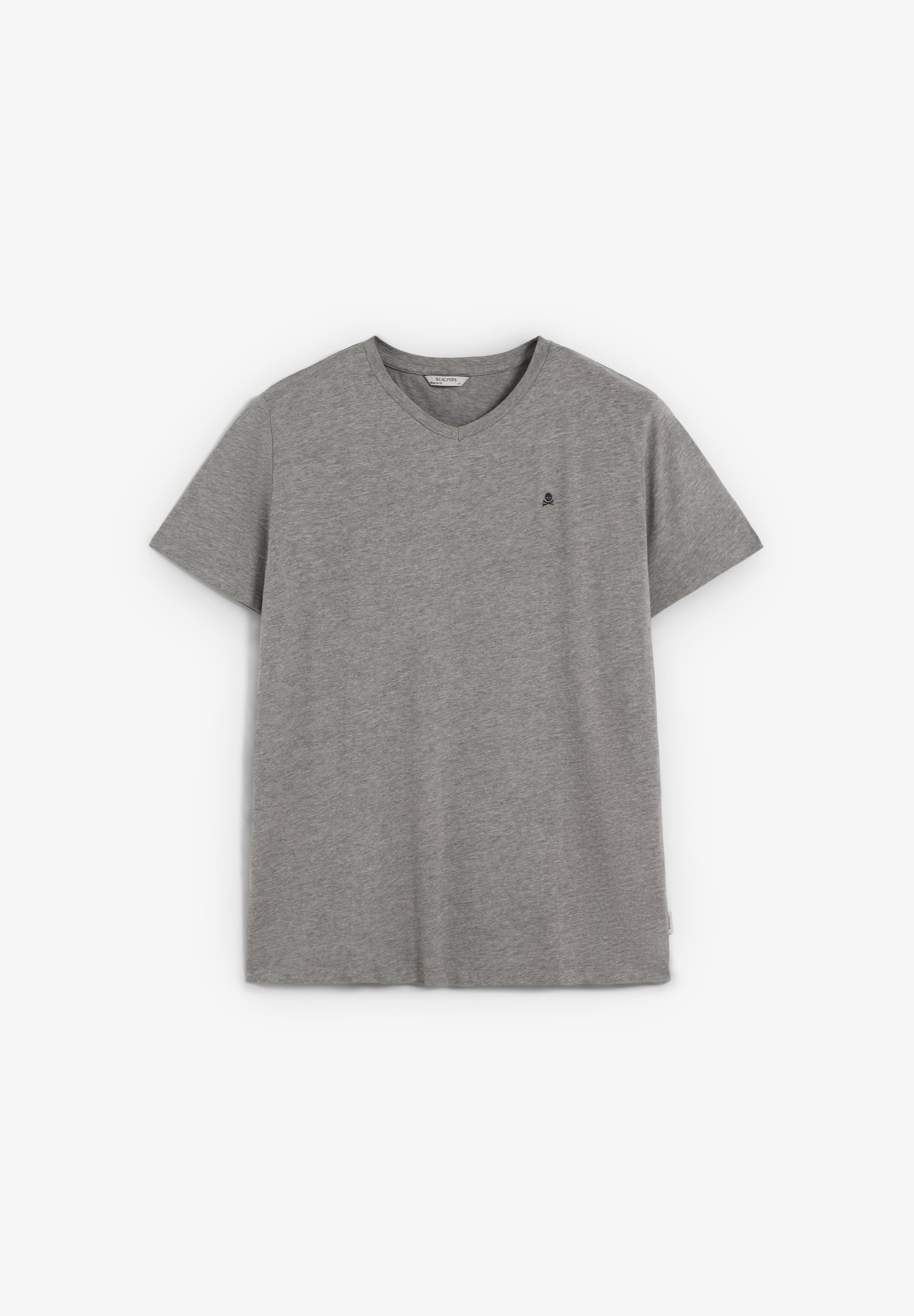 CAMISETA CALAVERA BORDADA TONO