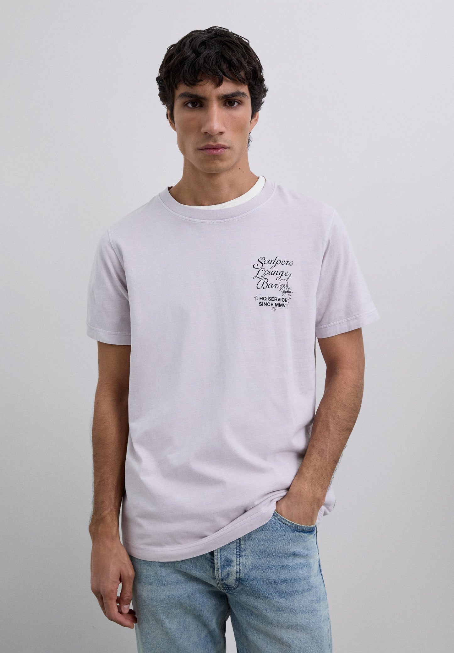 T-SHIRT MIT LOUNGE BAR-PRINT