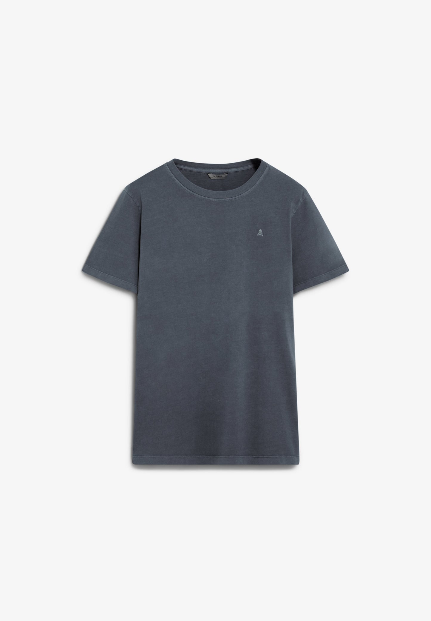 VERWASCHENES T-SHIRT MIT STICKEREI