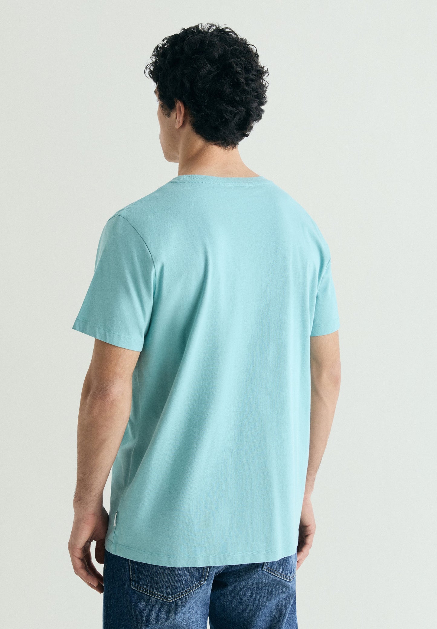 VERWASCHENES T-SHIRT MIT STICKEREI