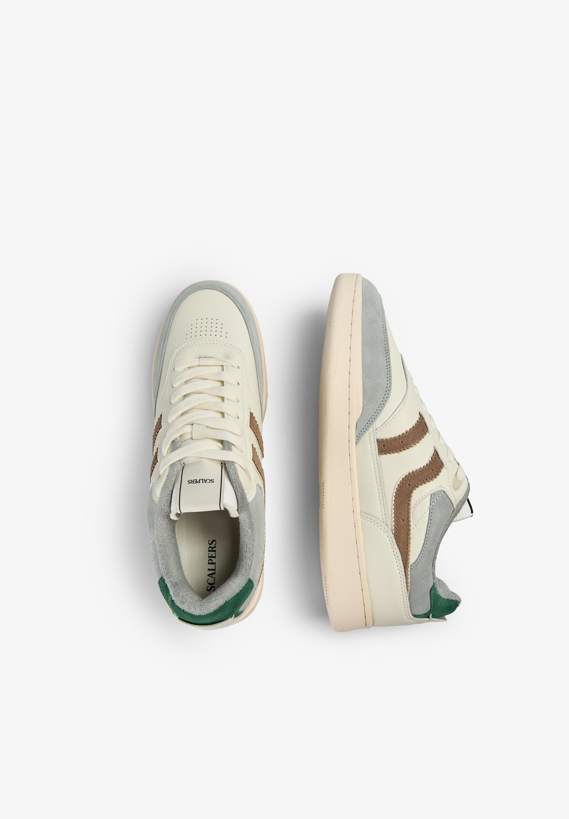 CONTRAST SUEDE SNEAKERS
