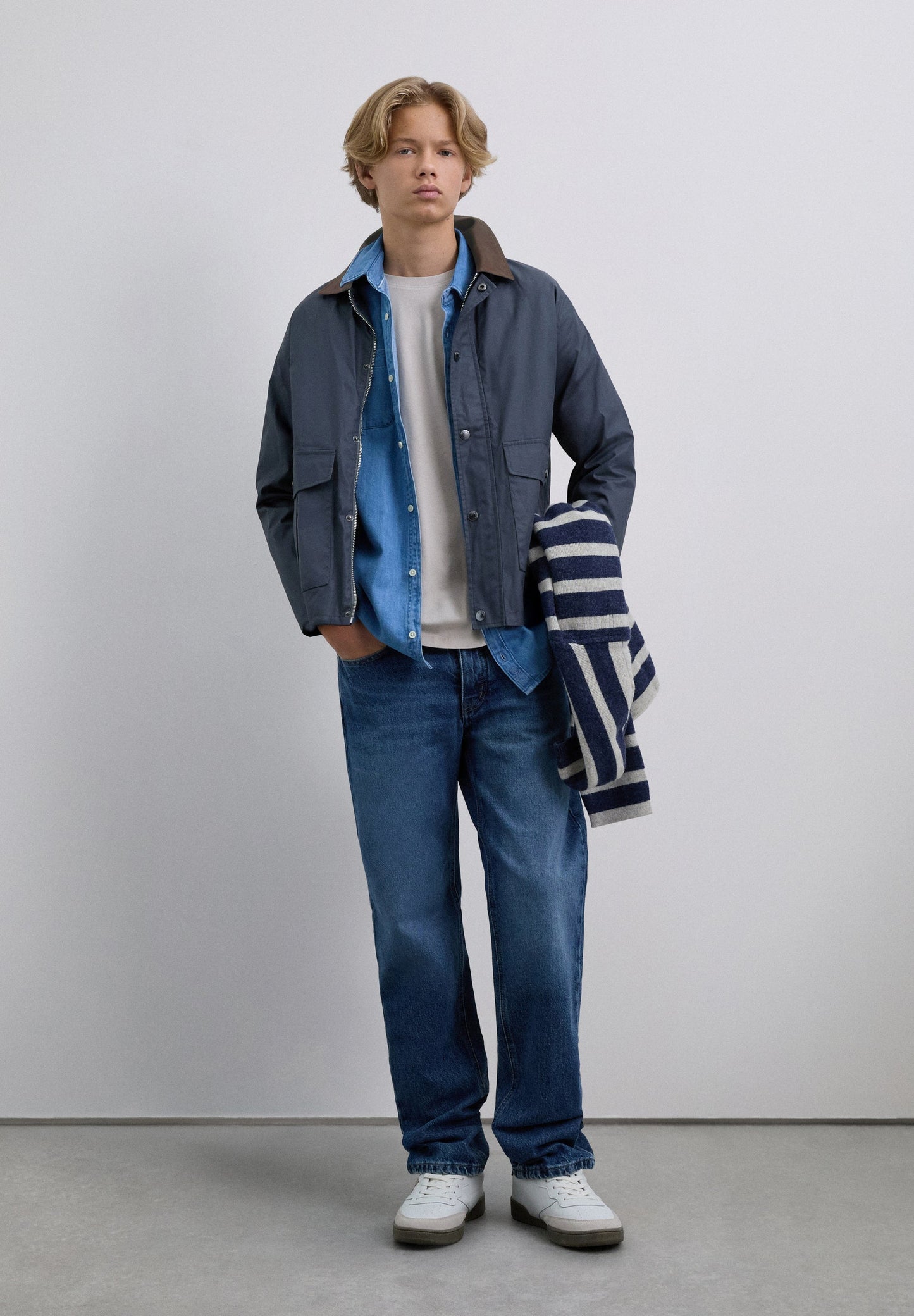 CHAQUETA CUELLO CAMISERO