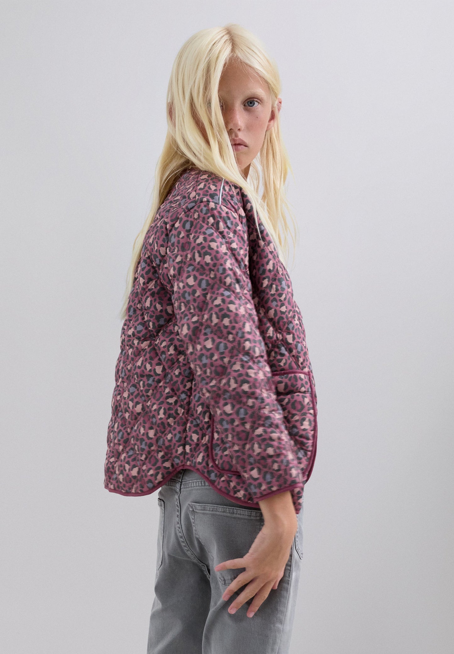 STEPPJACKE MIT ANIMAL-PRINT