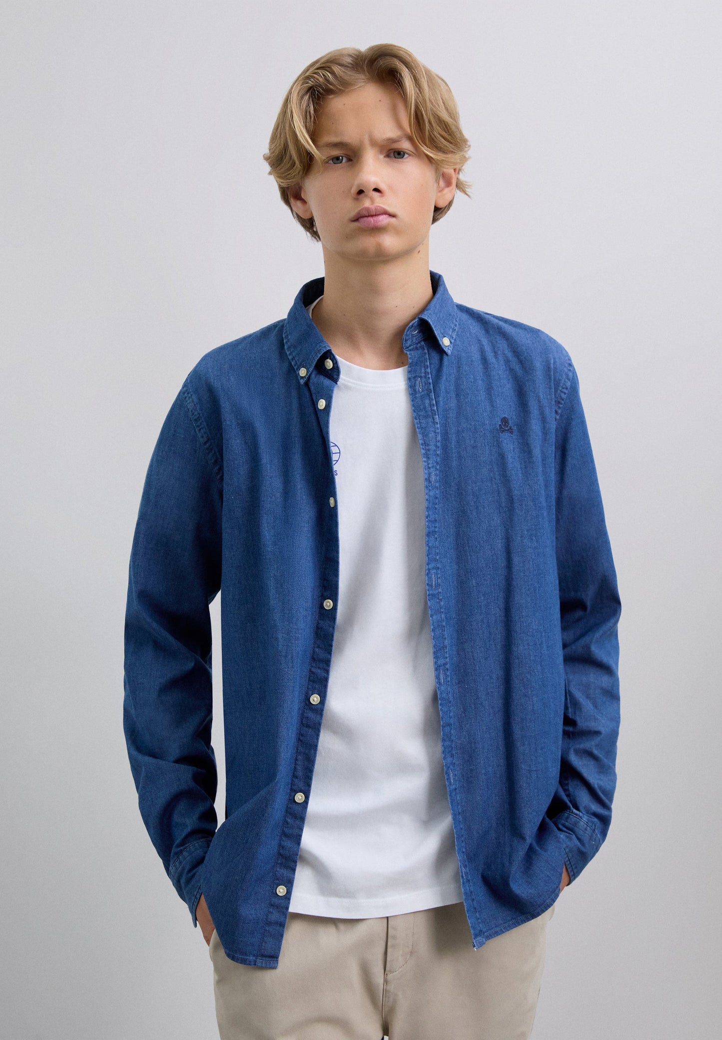 CHEMISE DENIM SKULL