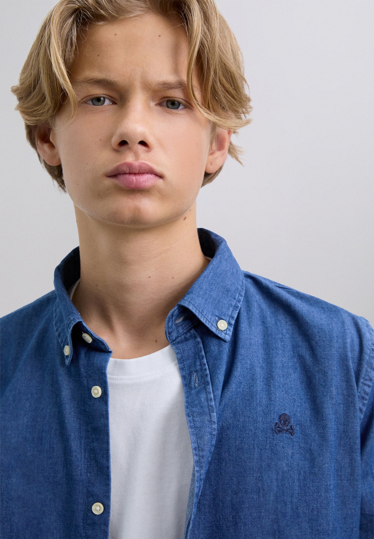 CHEMISE DENIM SKULL