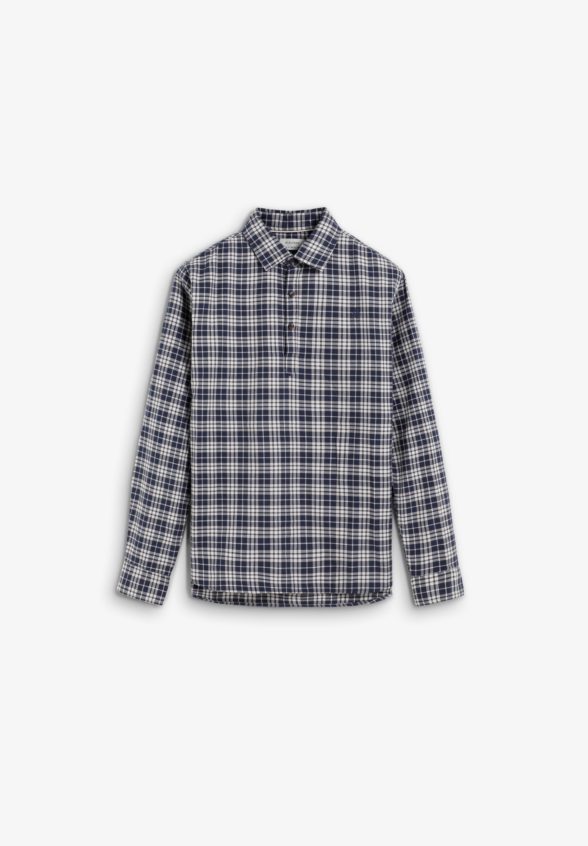 CHECK FLEECE SHIRT WITH SKULL