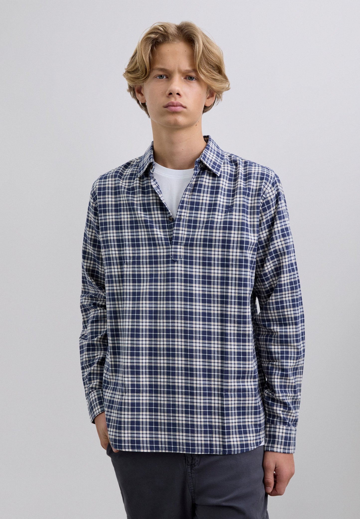 CHEMISE POLO CARREAUX SKULL