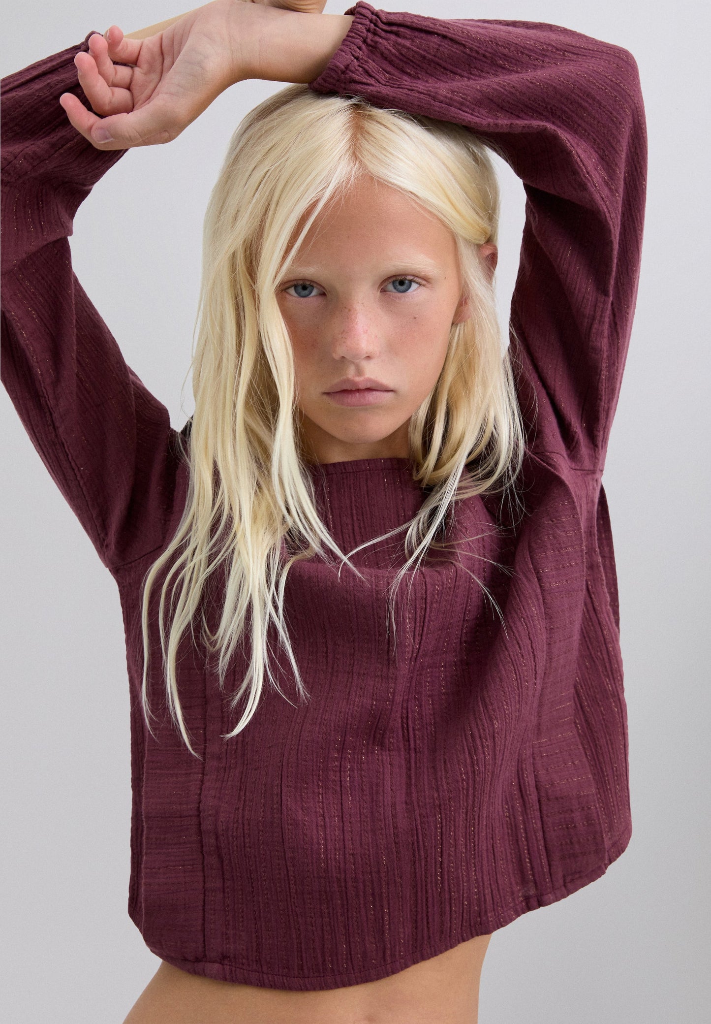 SCSTRIPESLUREXBLOUSE GIRLS