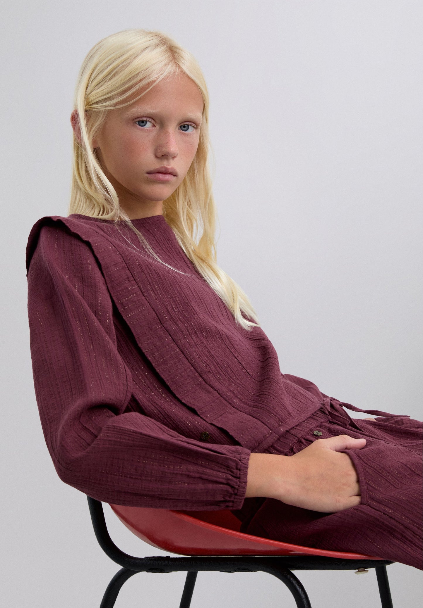 SCSTRIPESLUREXBLOUSE GIRLS