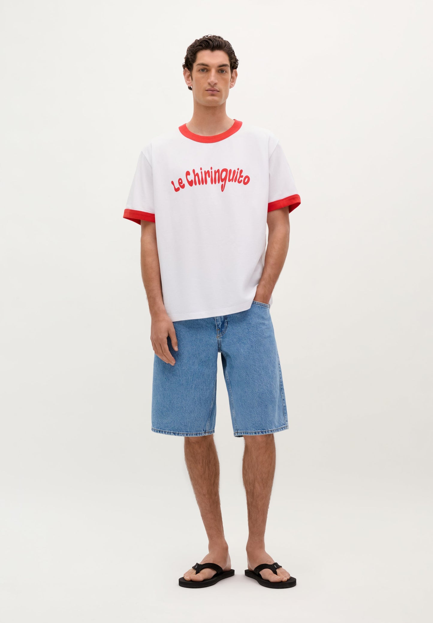 T-SHIRT DOS IMPRIMÉ CONTRASTANT | LE CHIRINGUITO