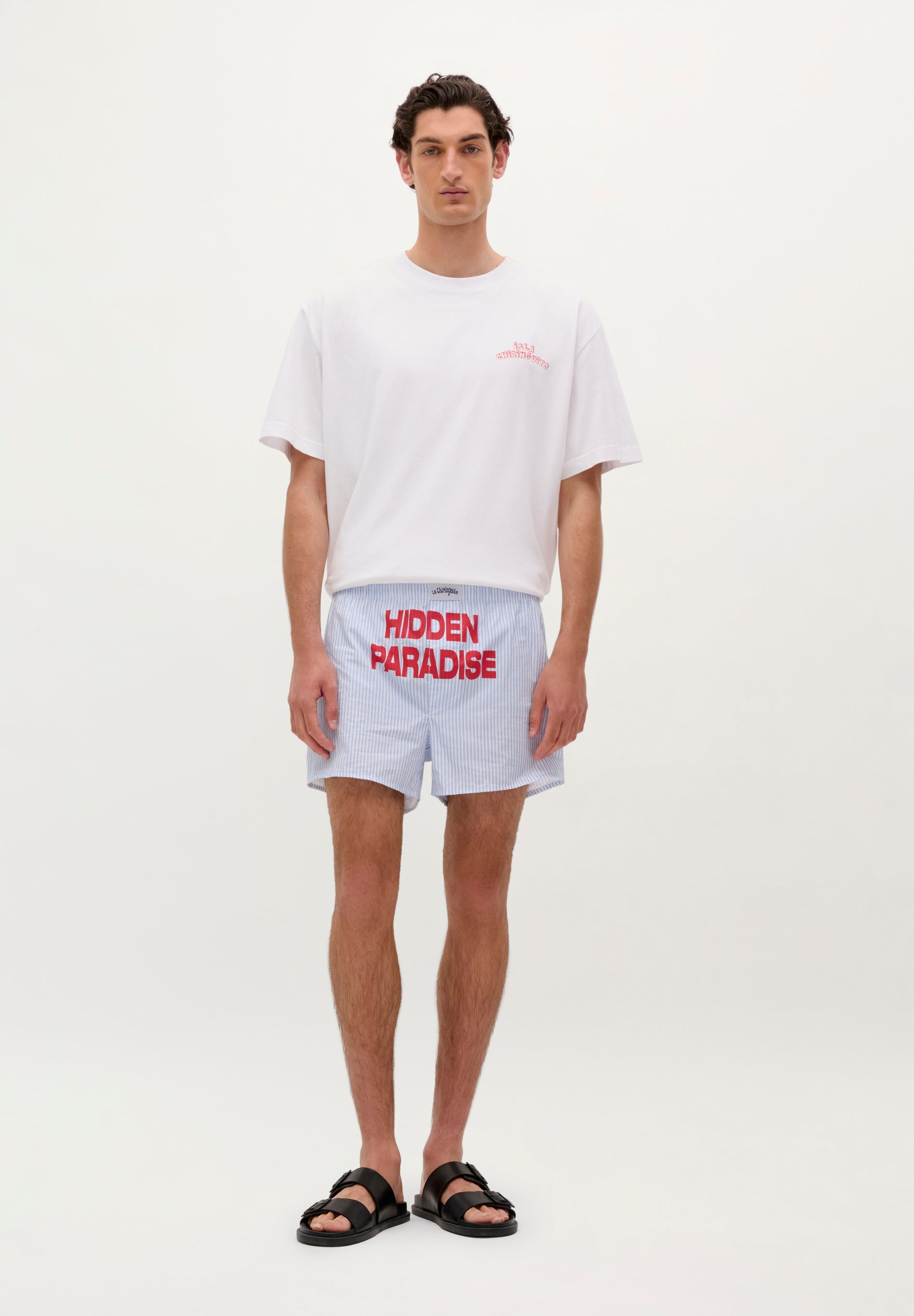 STRIPED PRINT BOXER SHORTS | LE CHIRINGUITO