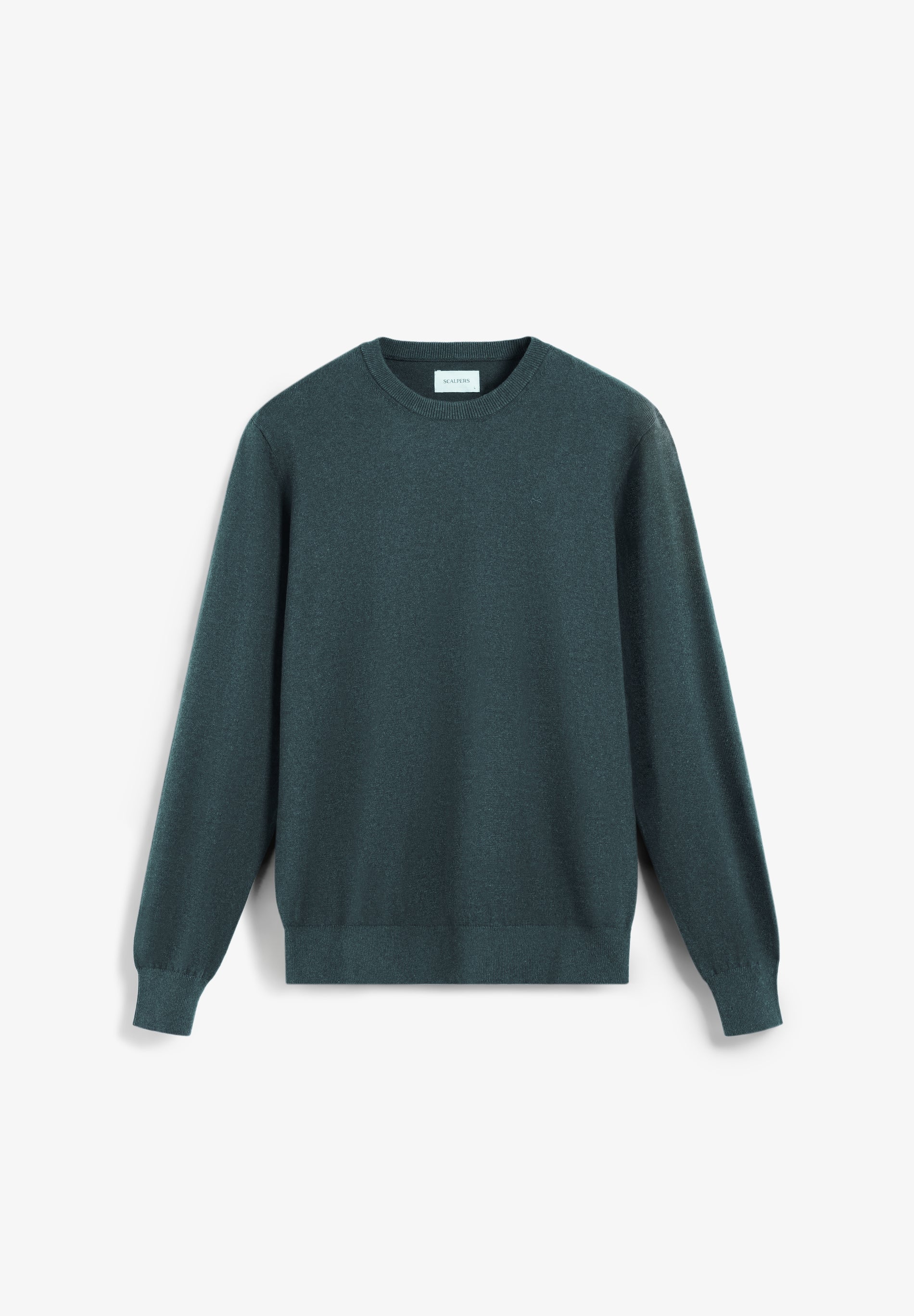 STRICKPULLOVER AUS BAUMWOLLE MIT LANGEN ÄRMELN