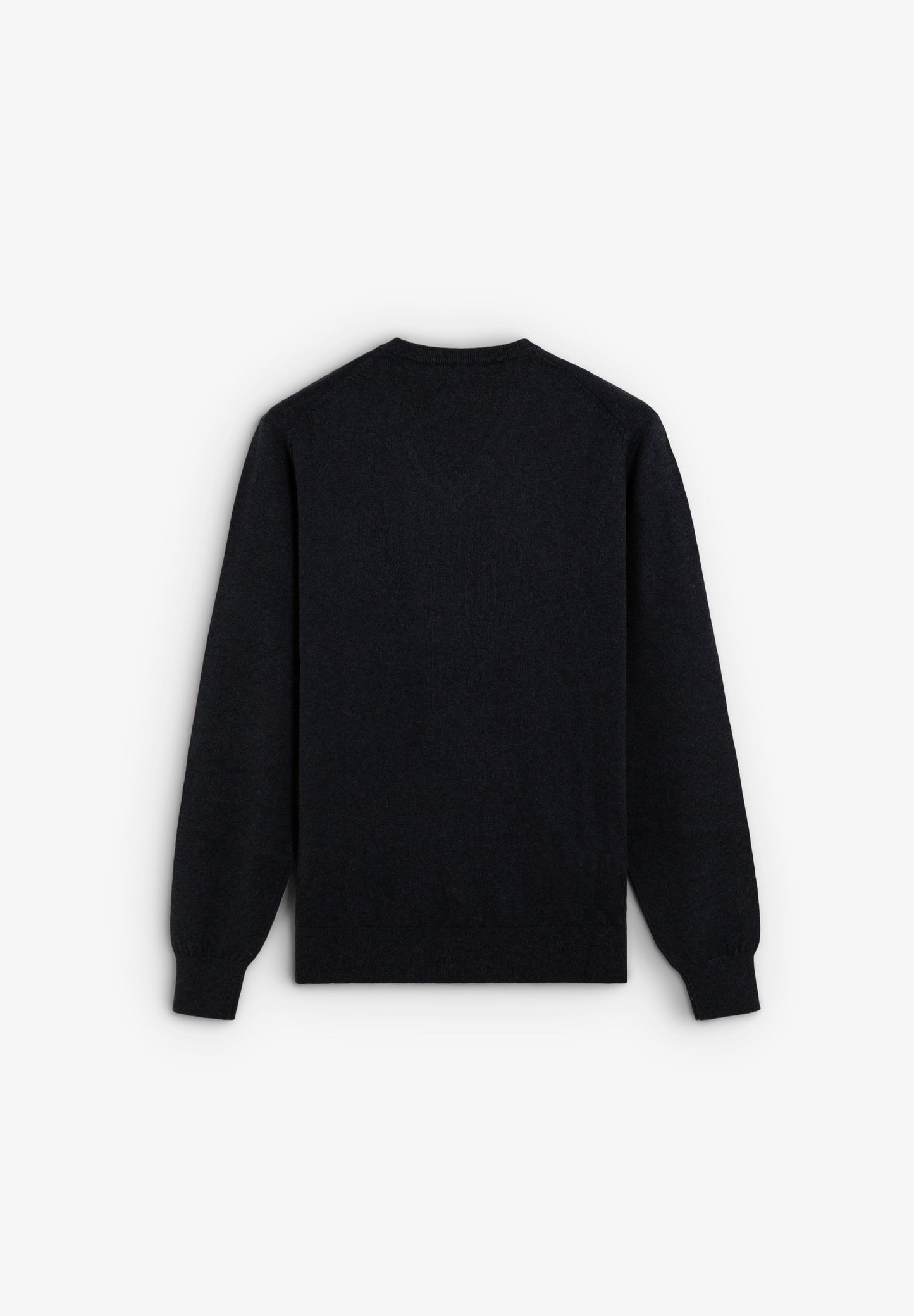 GEBREIDE KATOENEN TRUI MET V-HALS