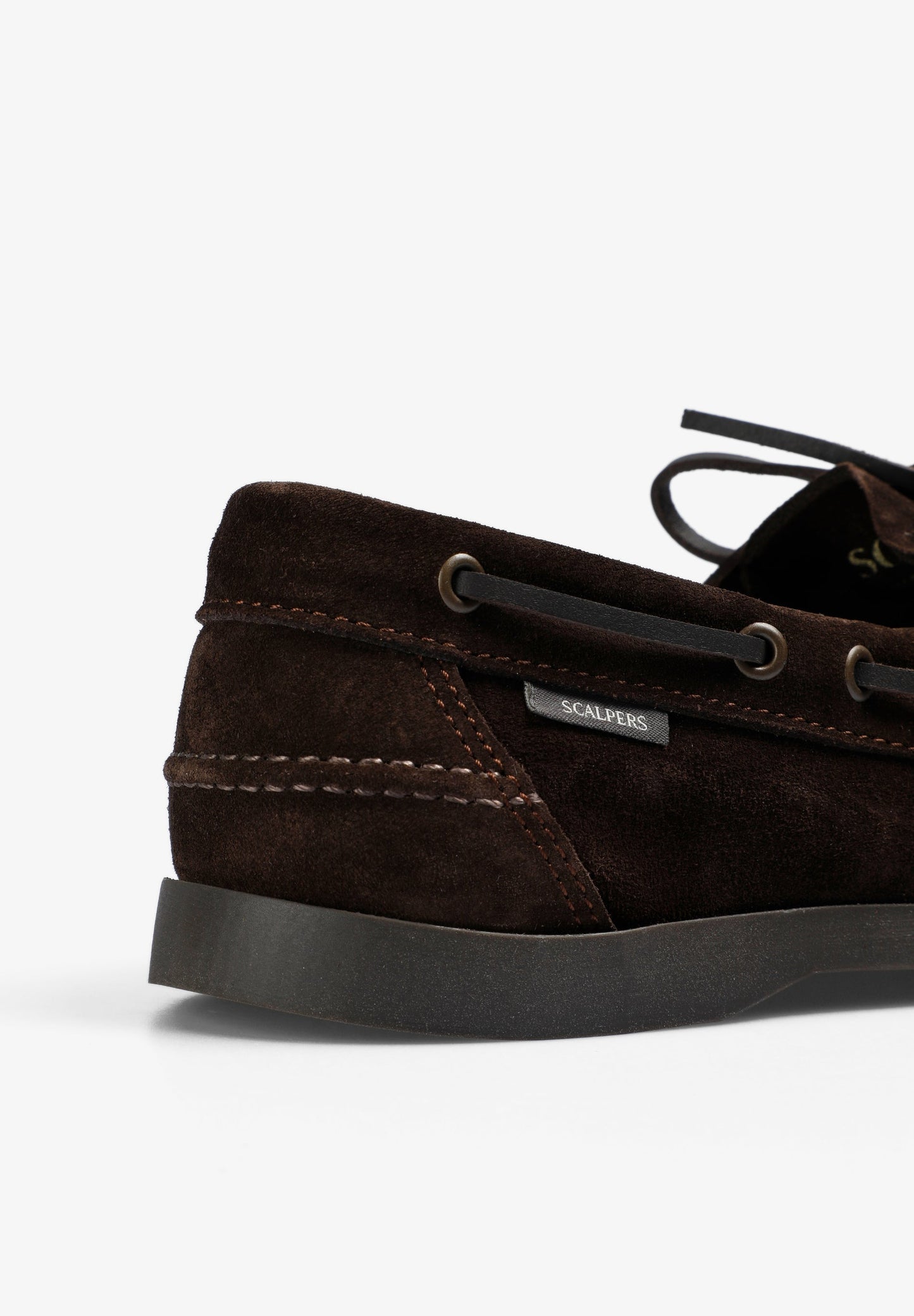 PLAIN LEATHER DECK SHOES