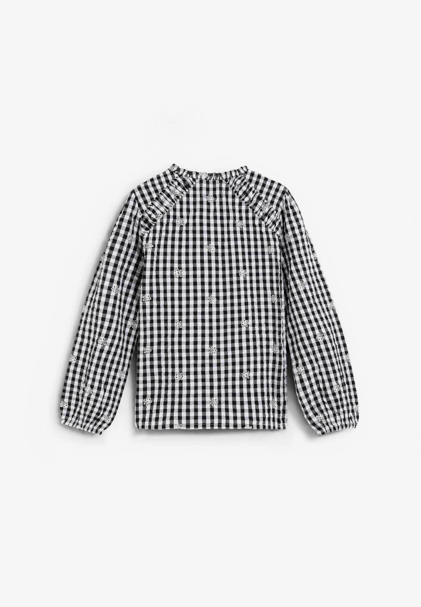 CHECK SHIRT WITH BOW