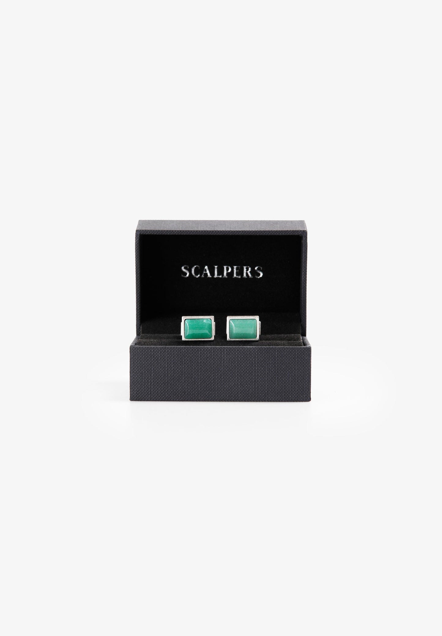 MANCHETKNOPEN ZILVER NATUURSTEEN