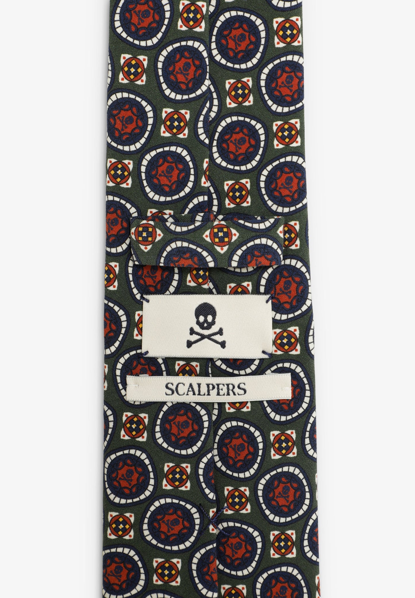 SEIDENKRAWATTE MIT PRINT