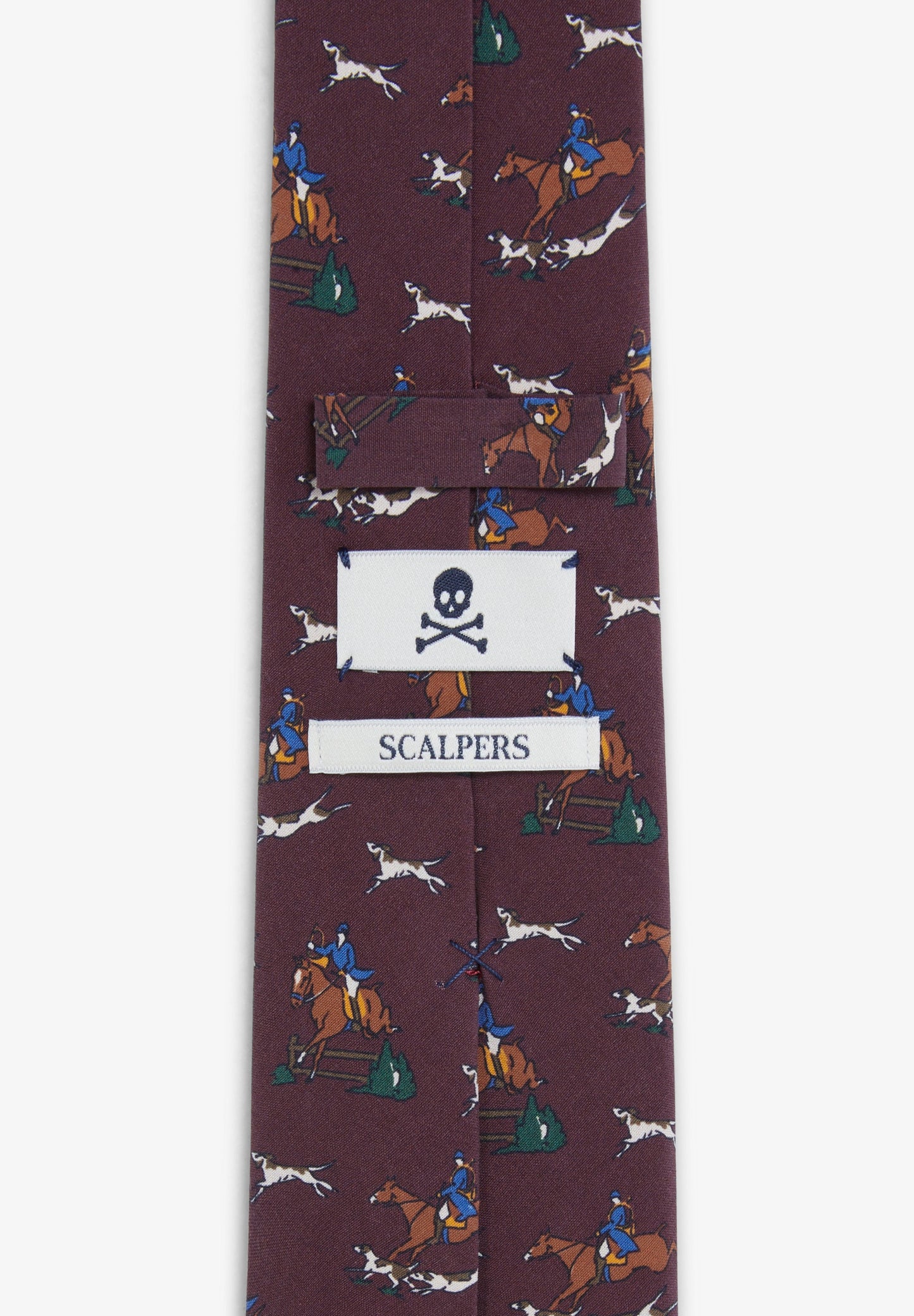 SILK HORSE PRINT TIE