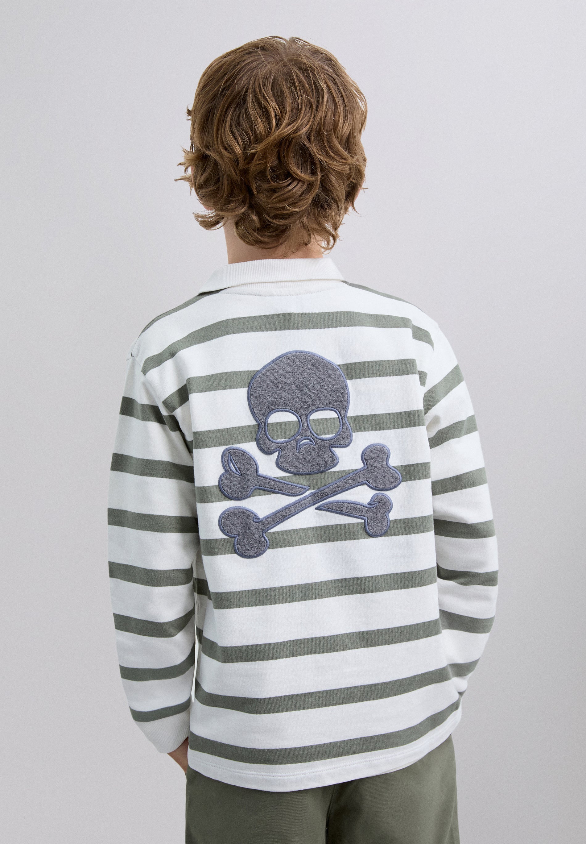 SWEAT RAYURES SKULL