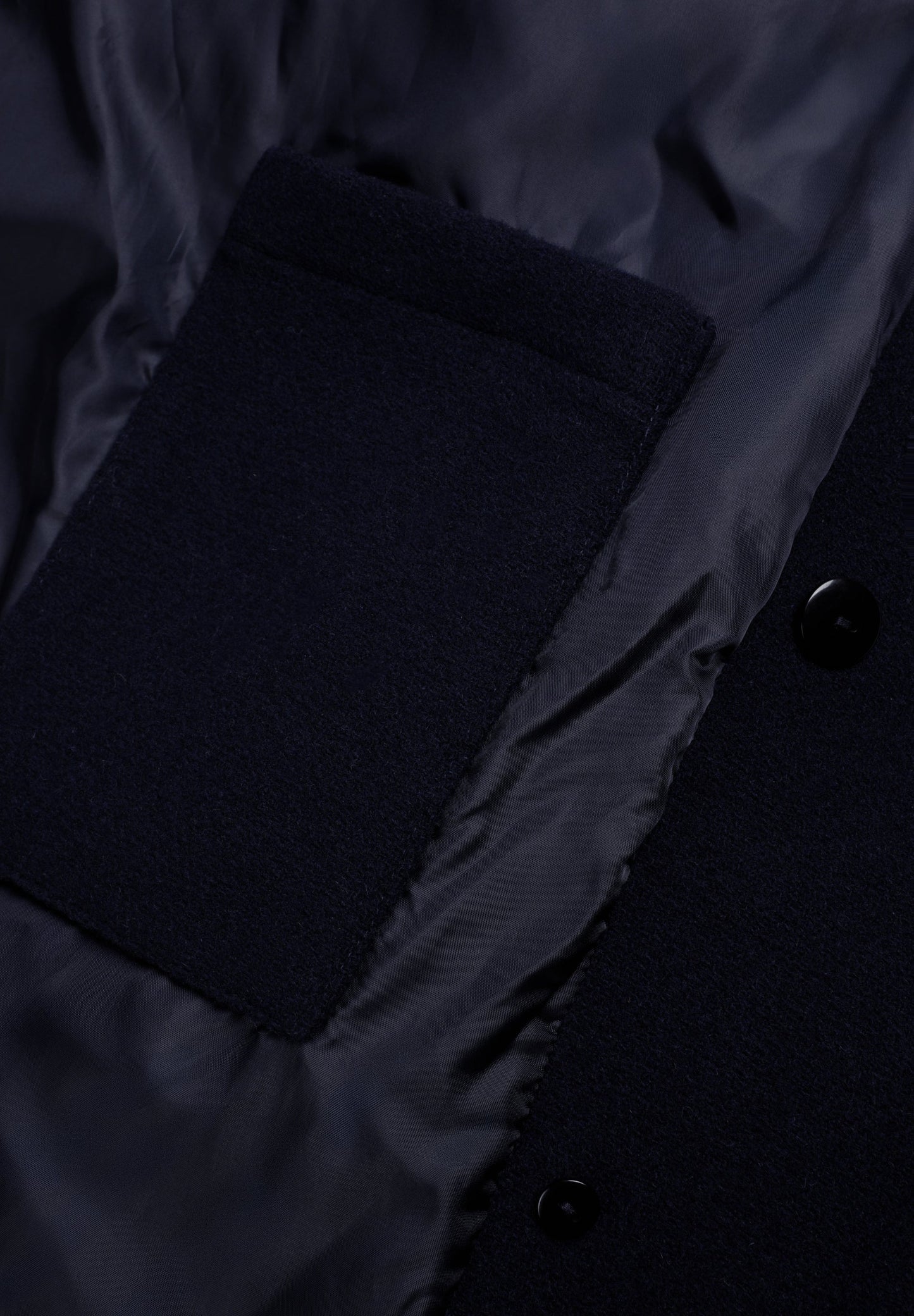 MANTEAU BOUTONNÉ CROISÉ LAINE