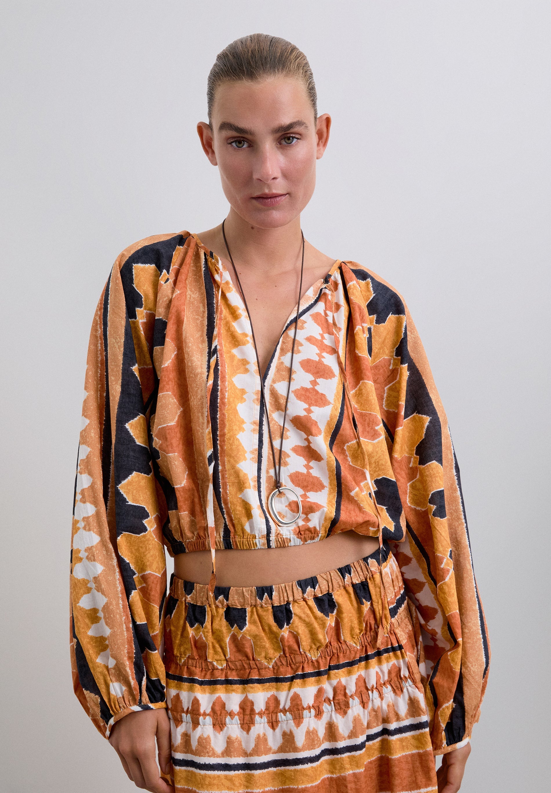 CHEMISE ETHNIQUE BOUFFANTE