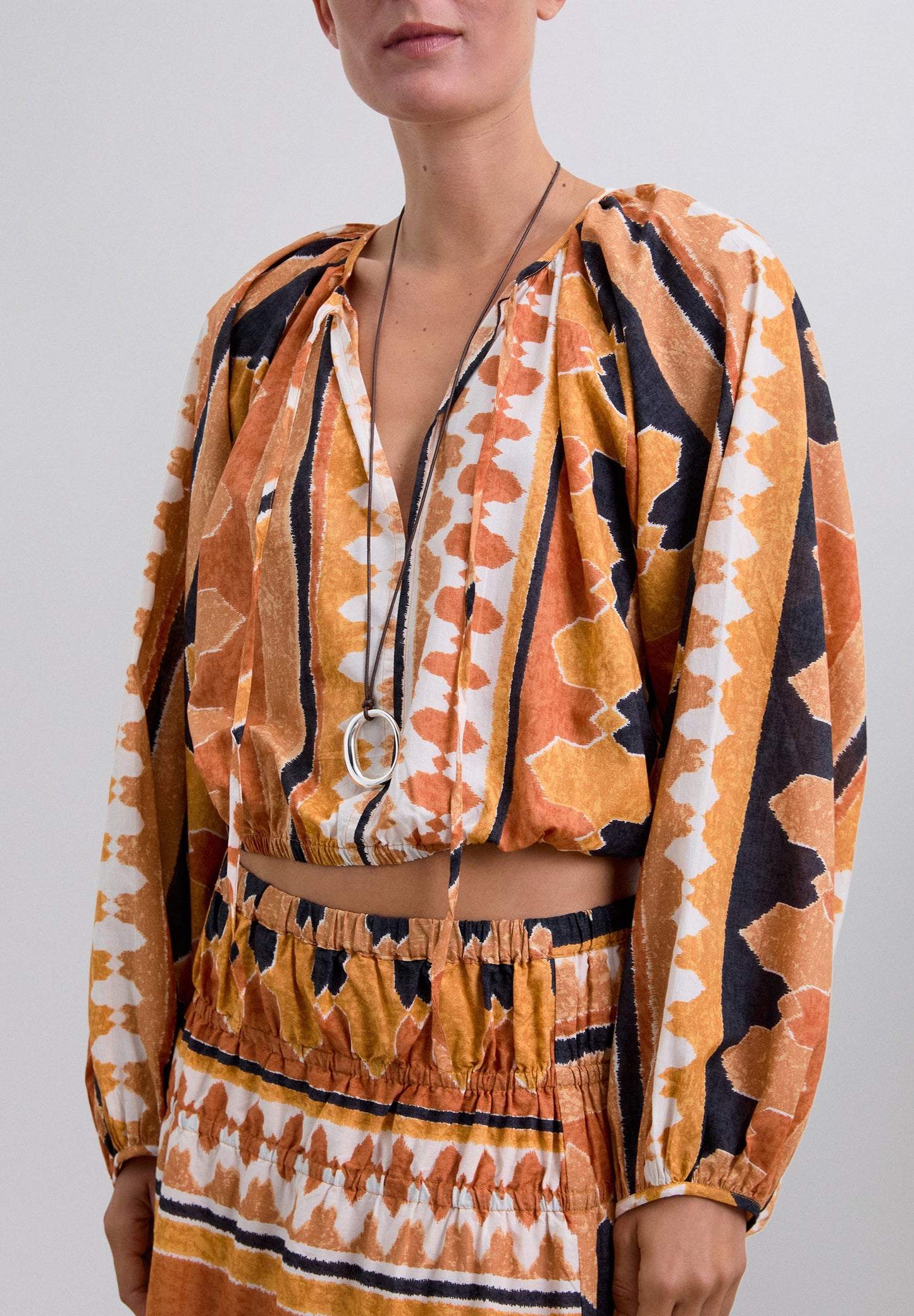 CHEMISE ETHNIQUE BOUFFANTE