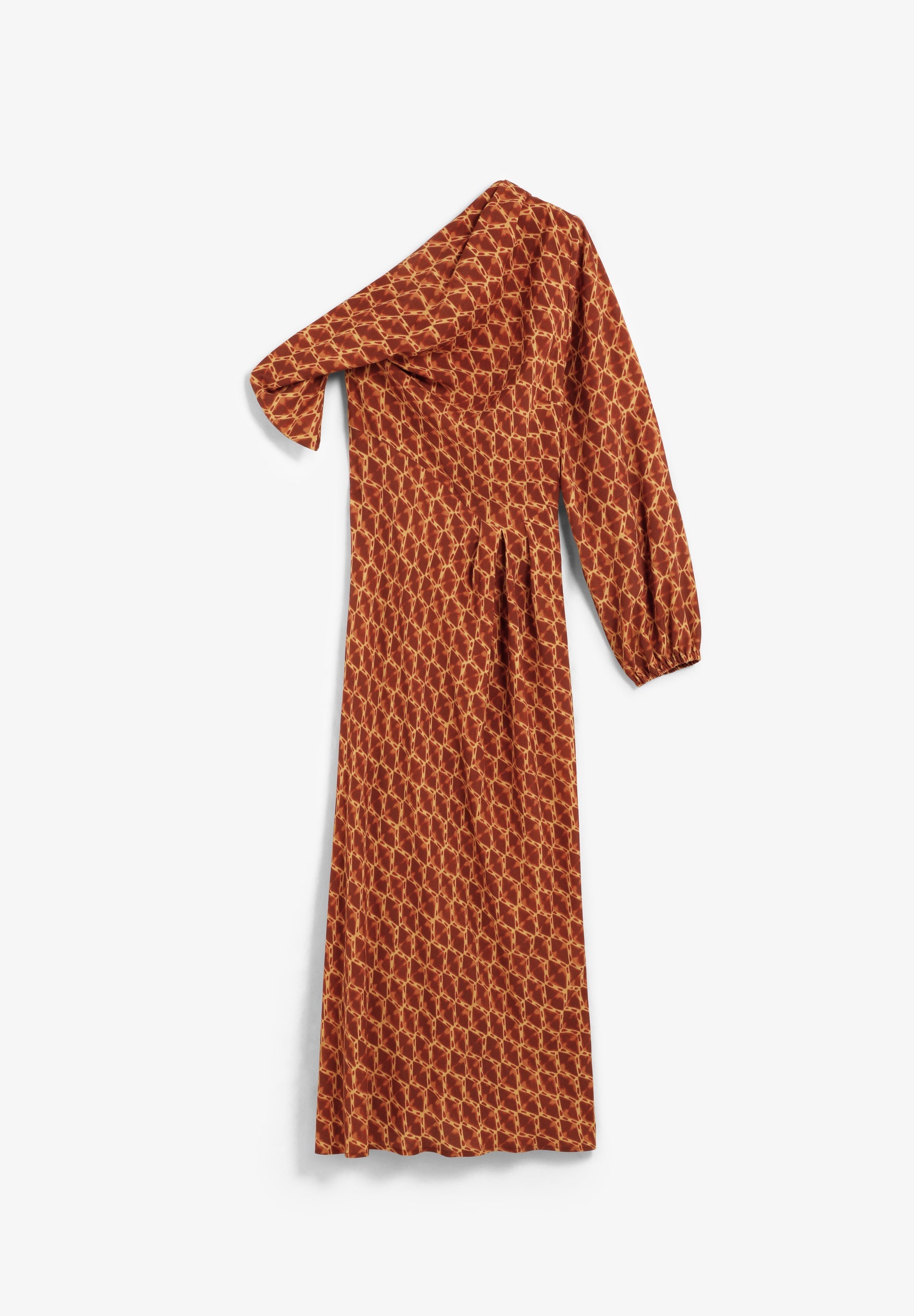 ROBE IMPRIMÉE DÉCOLLETÉ ASYMÉTRIQUE