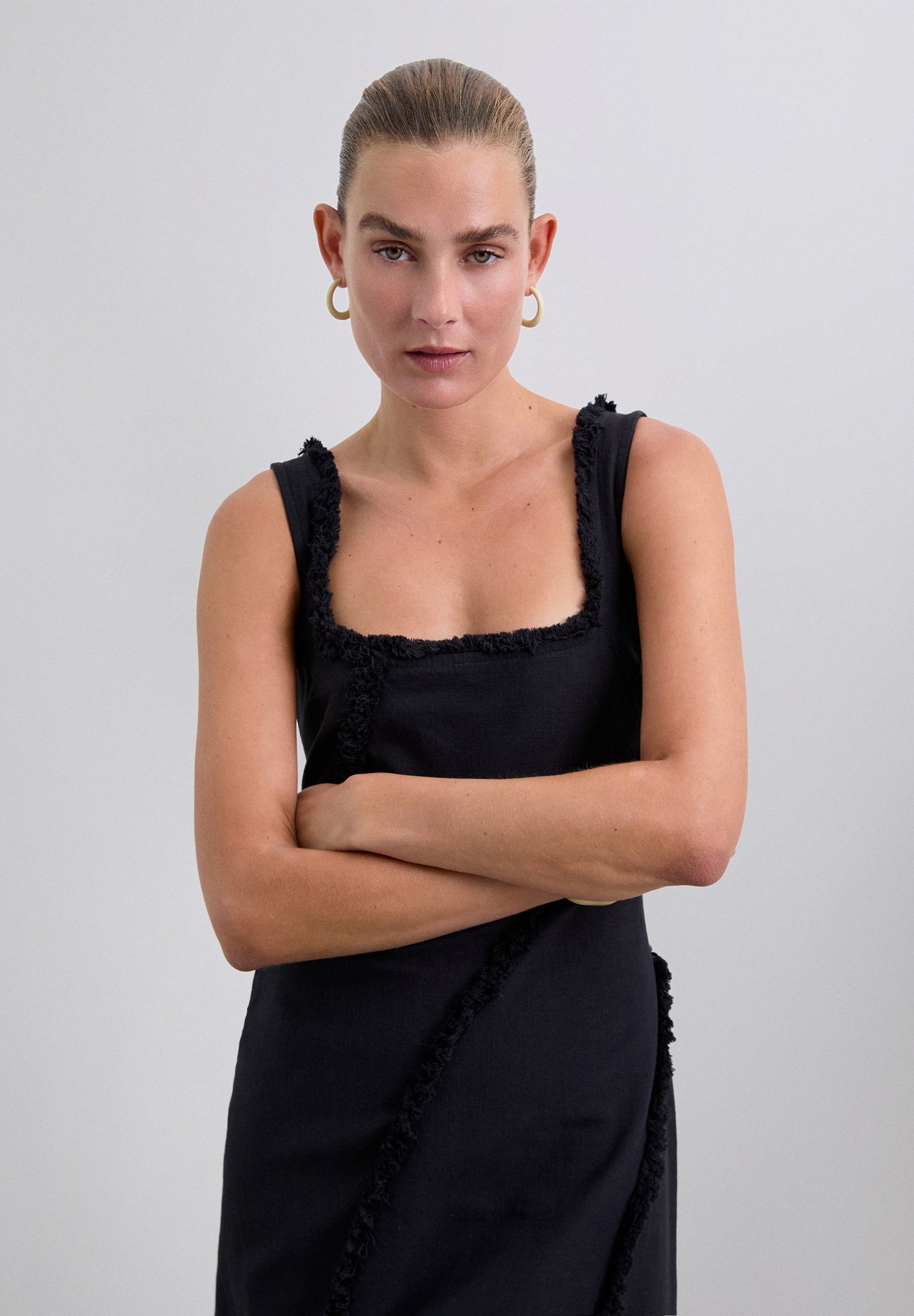 ROBE FRANGES SURPIQÛRES