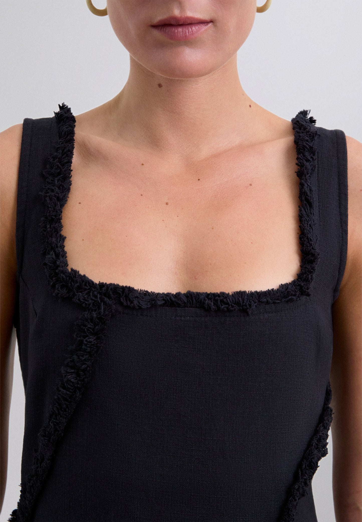 ROBE FRANGES SURPIQÛRES