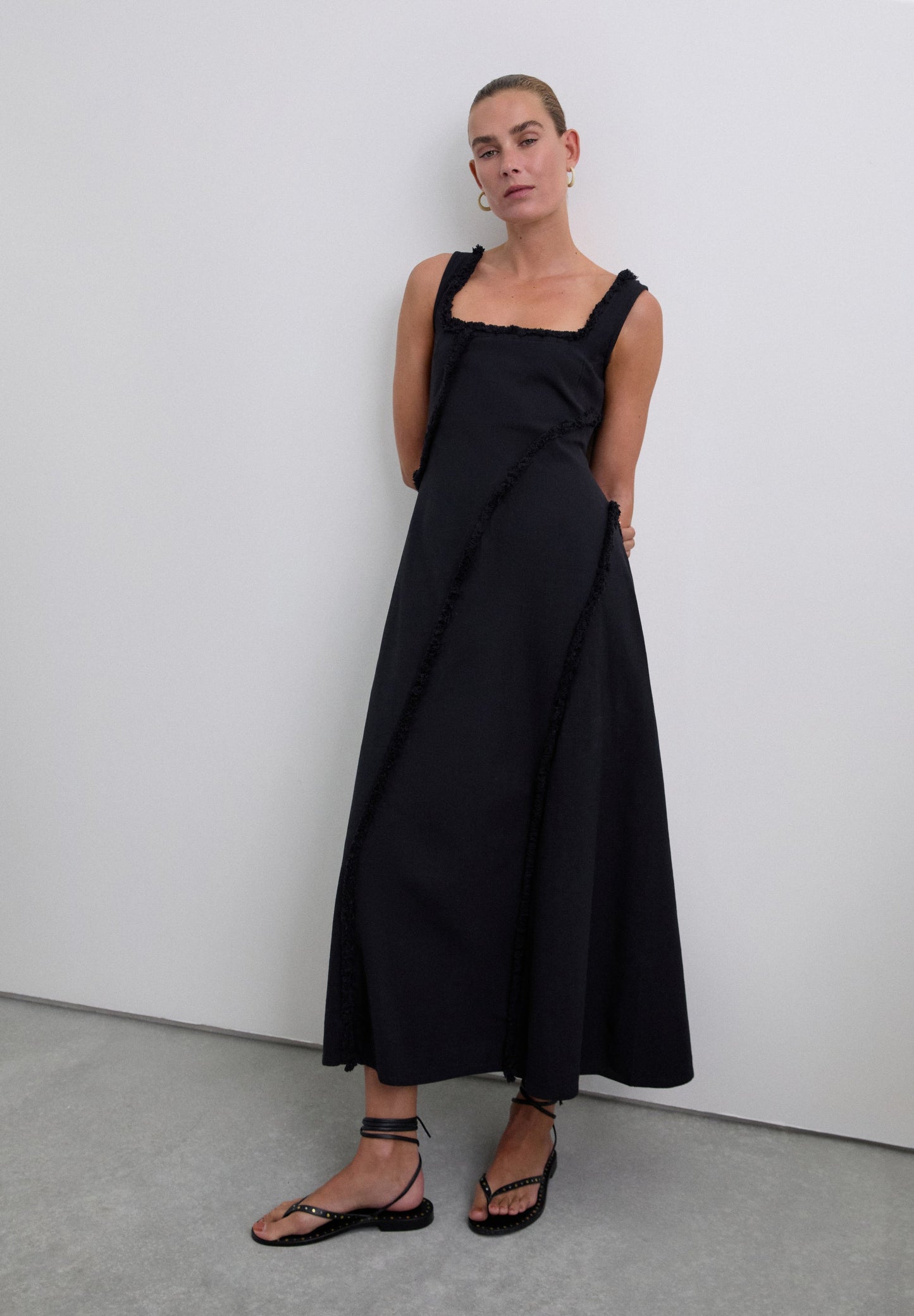 ROBE FRANGES SURPIQÛRES