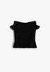 SCOFFSHOULDERPOPLIN TEE