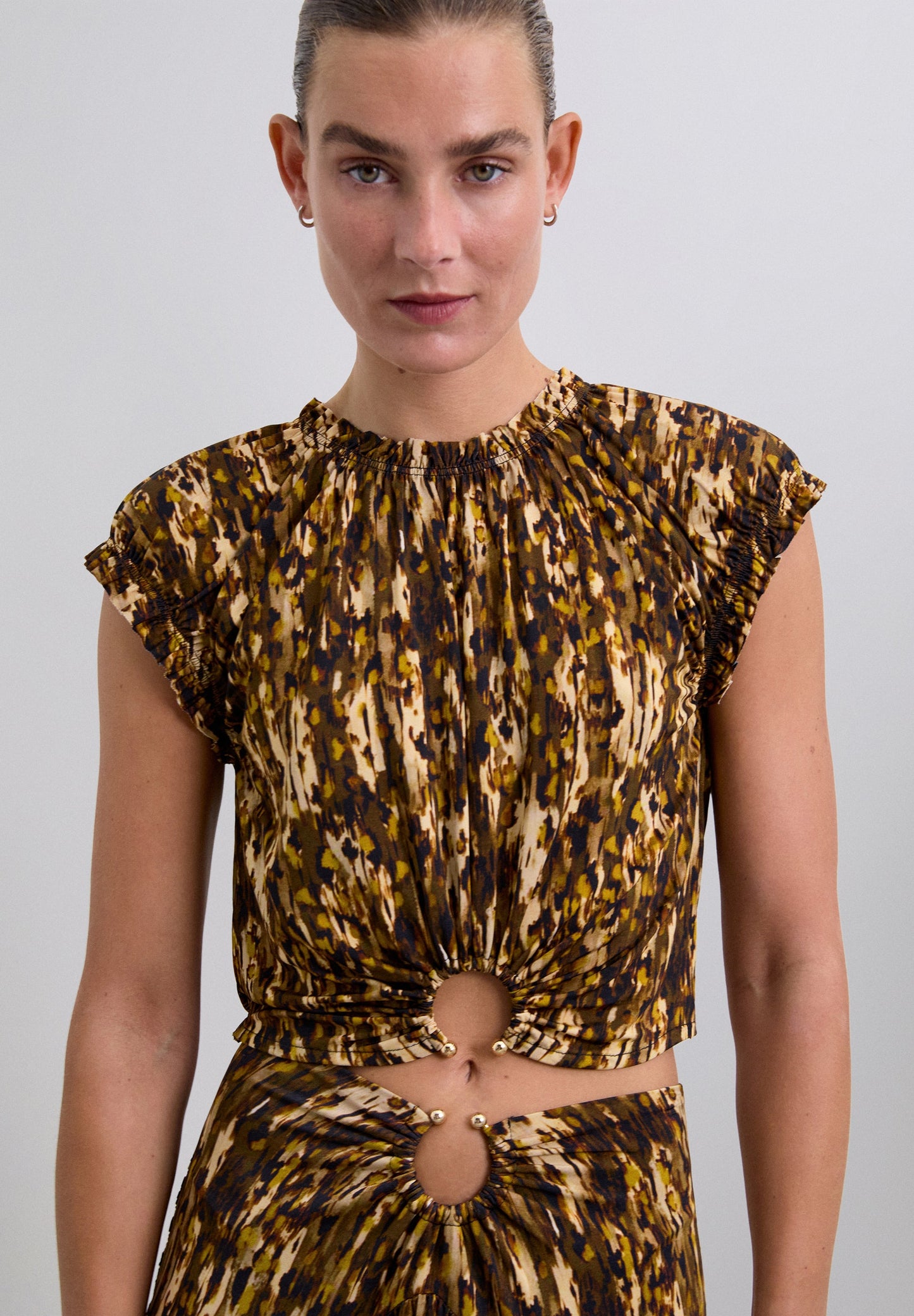 TOP IMPRIMÉ BOUCLE